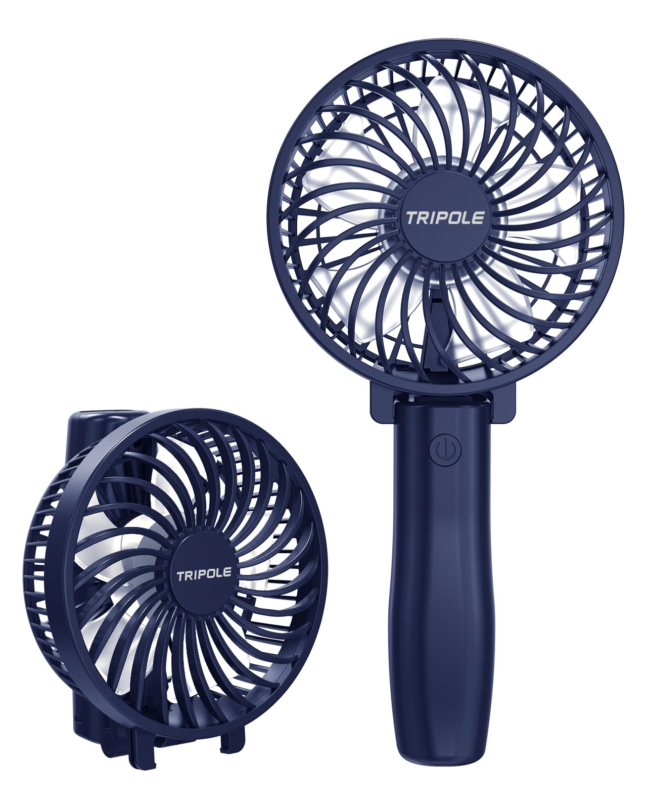 Tripole Handheld Fan Foldable Mini Fan, 3 Speeds Portable Small Personal Fan, Rechargeable Usb Desk Fan, Powerful Hand Held Fan
