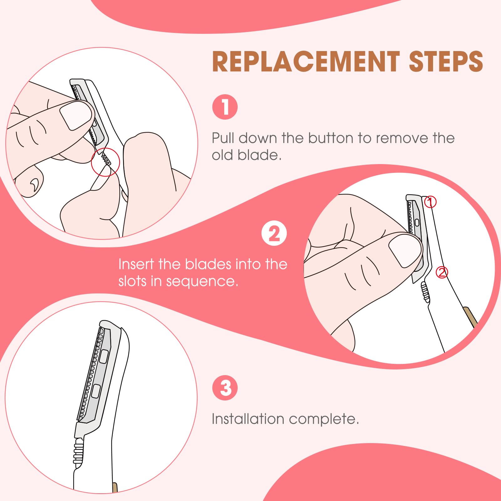 Replacement Blades For Finishing Touch Flawless Dermaplane Glo Facial Exfoliation Razor   White, 18 Pack