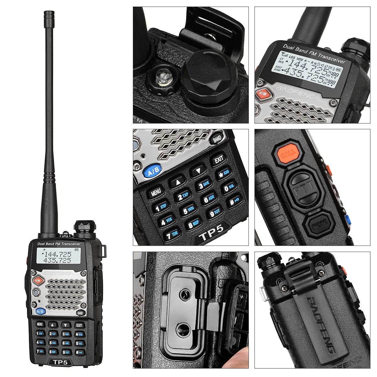 Baofeng Uv 5R Upgraded Version 8W Ham Radio, 2Rd Gen Uv5R (Uv5R Upgrade Version) 1 Pack