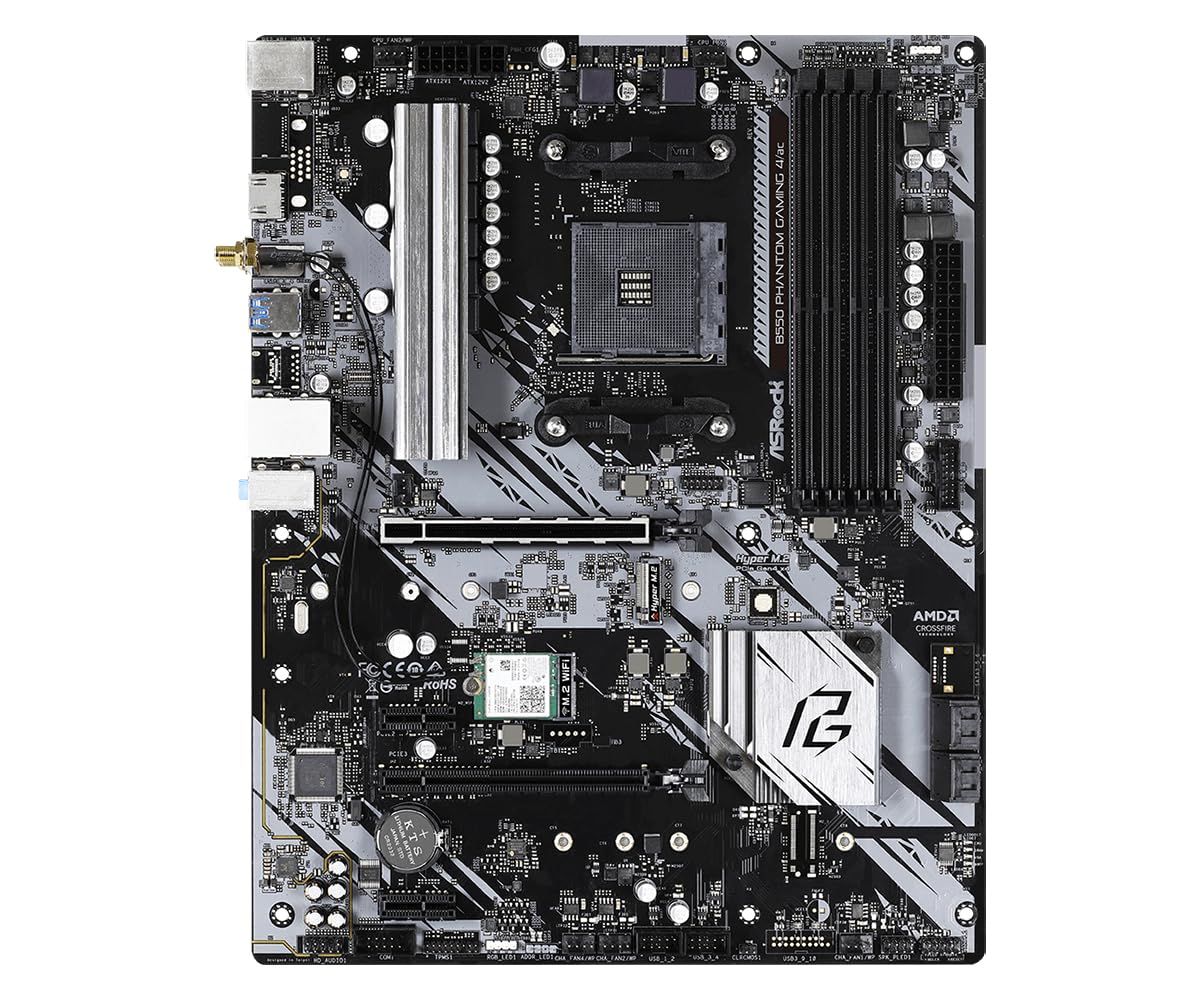 Asrock B550 Phantom Gaming 4 Ac Supports 3Rd Gen Amd Am4 Ryzen / Future Amd Ryzen Processors Motherboard
