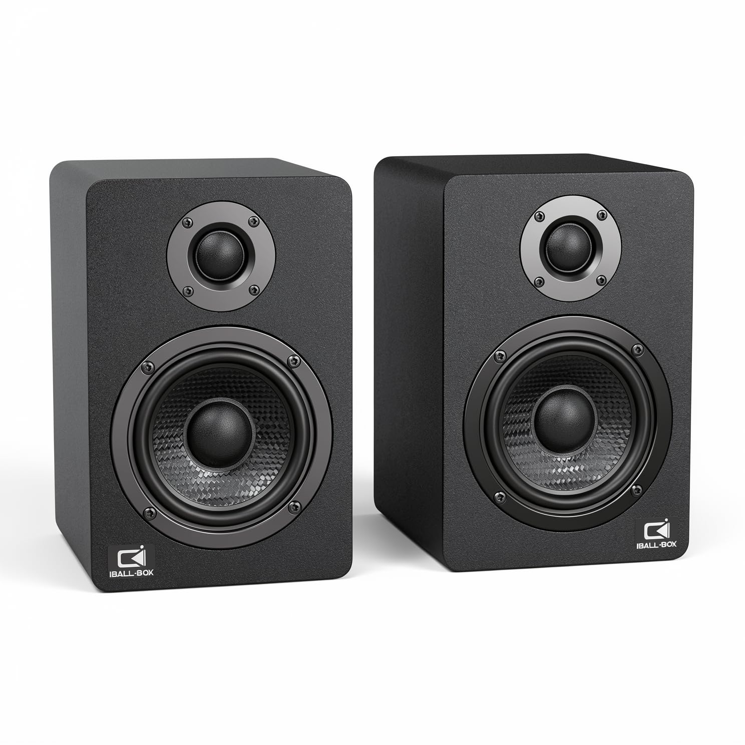 IBALLBOX H1 Computer Speakers for Desktop PC, Monitor & Laptop, 60W Powered 2.0 Stereo with Bluetooth, 24-Bit USB-C DAC, Optical