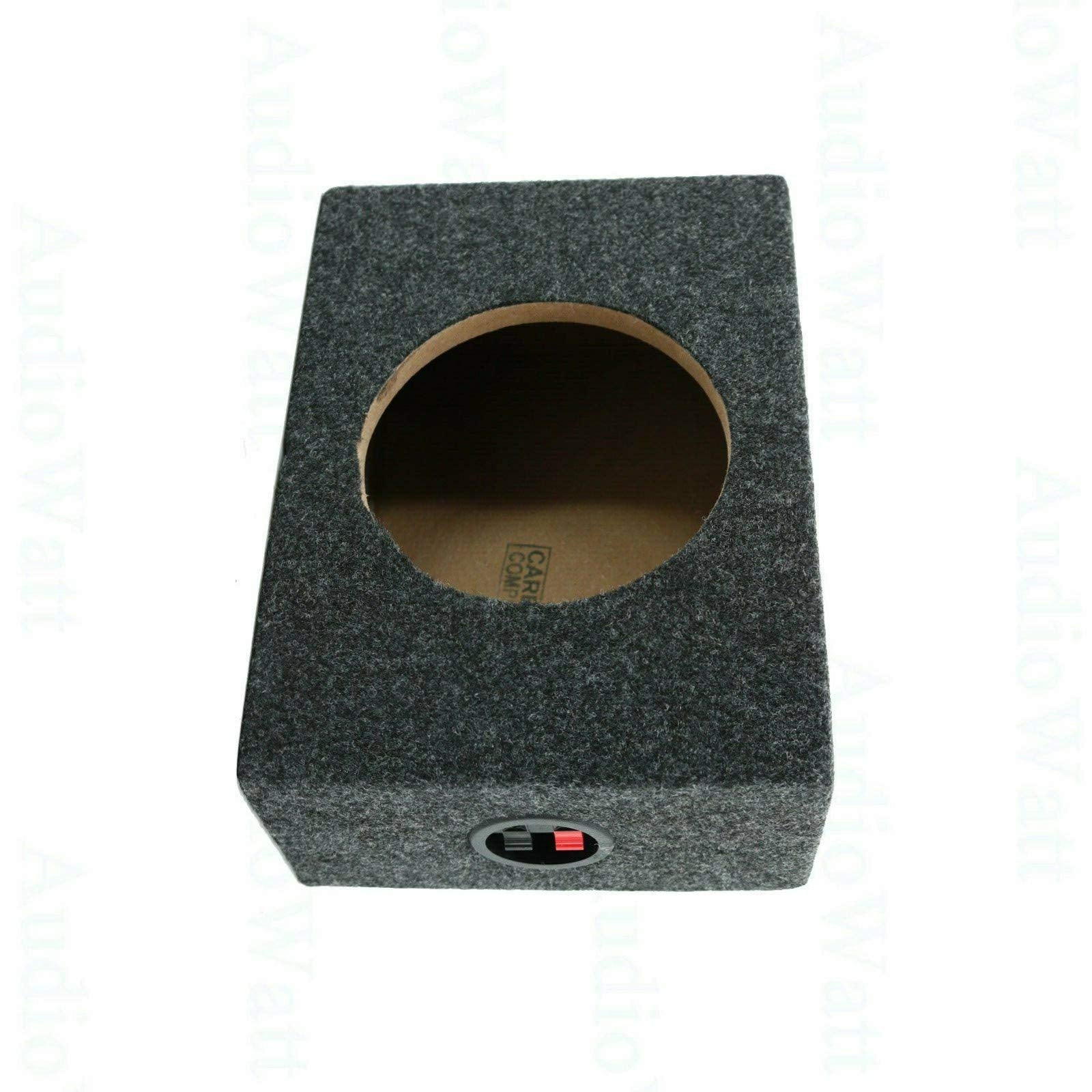 2X Audiotek Ca 65Cb 6.5  Inch Vented Speaker Box Enclosure Carpet Texture Terminal Cup Product For Great Audio Medium Density Fi