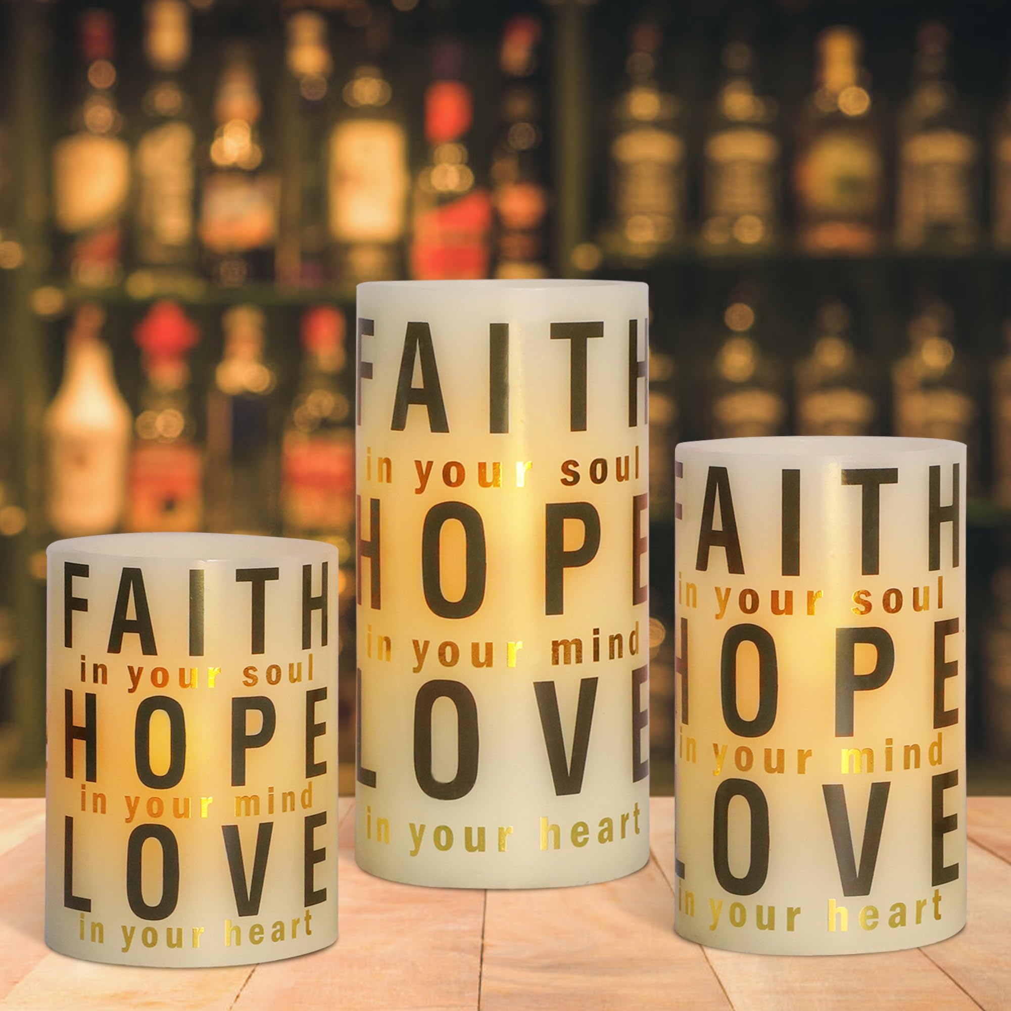 Silverstro Christmas Decor Flameless Candles With Remote Control   Real Wax Flickering Led Candles   Home Room Holiday Xmas Deco