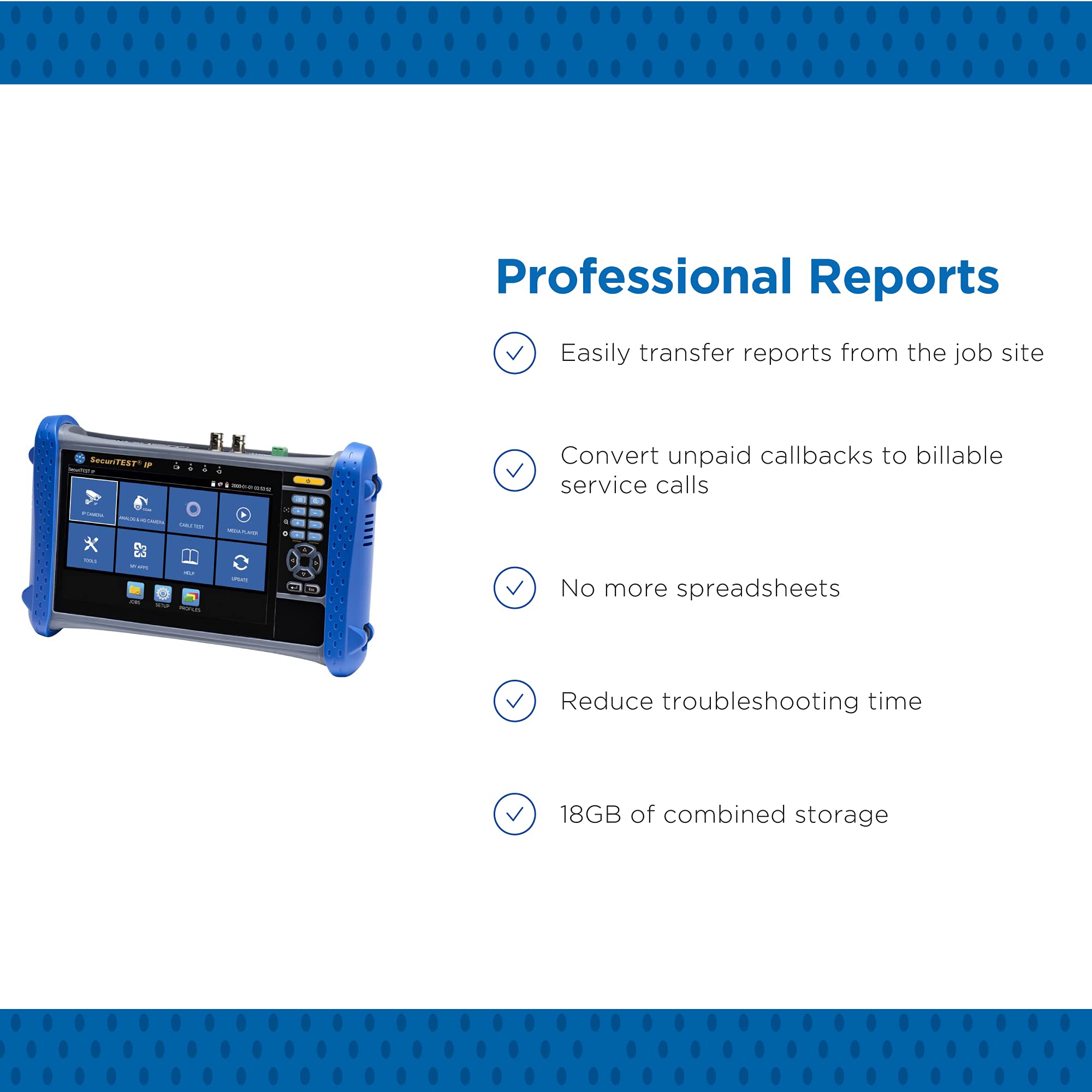 Trend Networks | R171000 | Securitest Ip | Cctv Camera Tester For Ip Digital/Hd Coax/Analog Systems | Camera Configuration, Inst