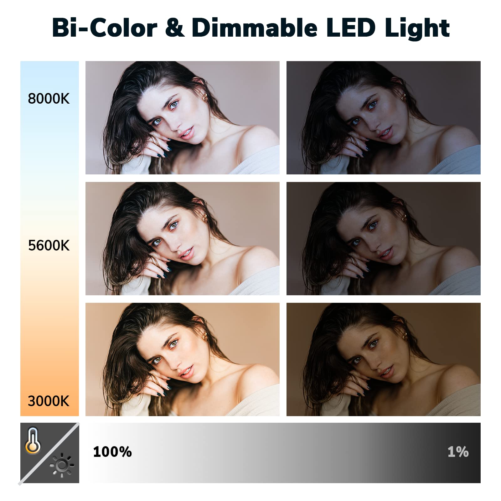 D50 Photography Lighting With Barn Door, 2-Pack 15.4 Led Video Light With Remote, 45W 3000K-8000K Dimmable Bi-Color Panel Light