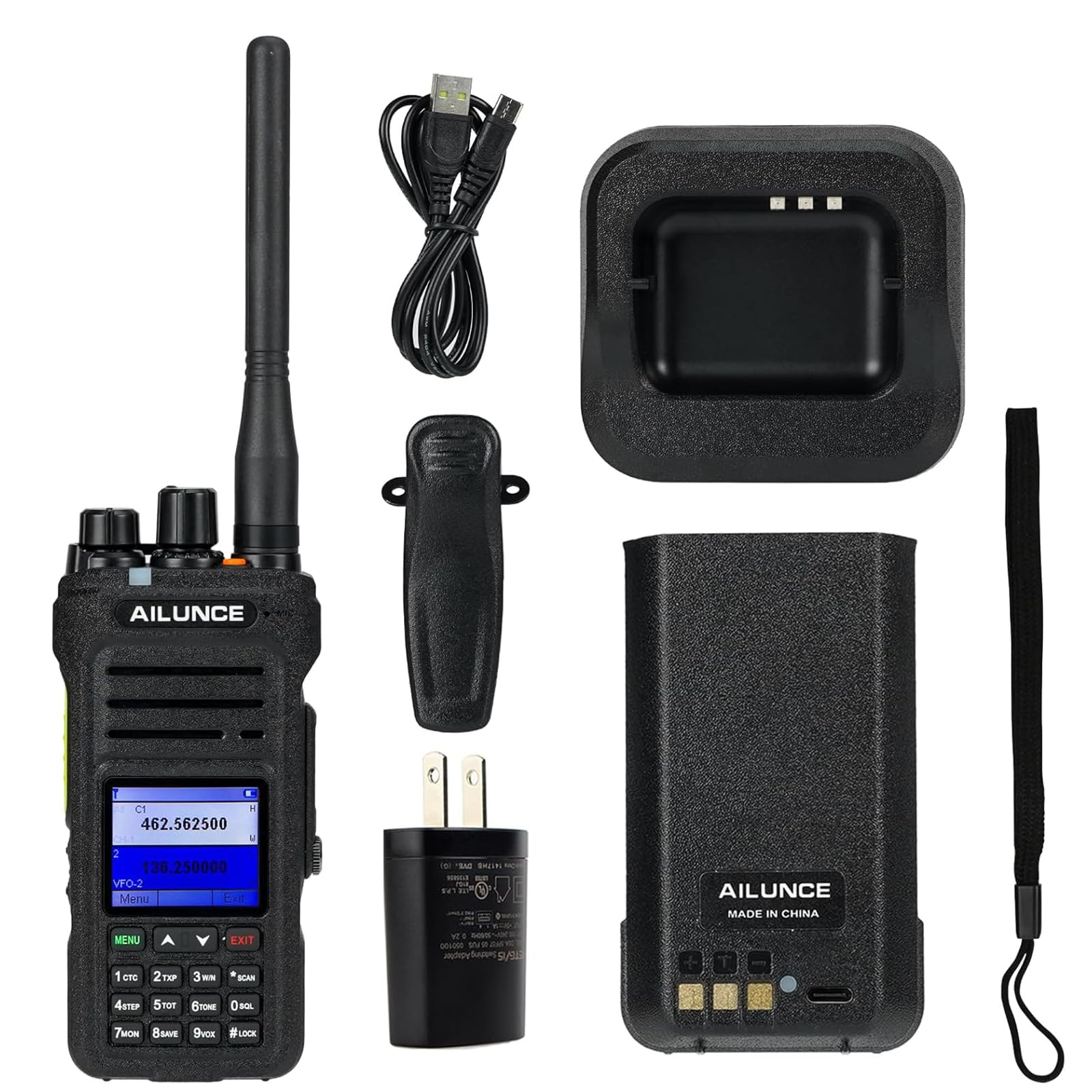 Retevis Ailunce Ha1G Gmrs Radio, Gmrs Handheld Radio With Cable, Ip67 Waterproof, Noaa, 2800Mah, Gmrs Repeater Capable Two Way Radio With Usb C Charging