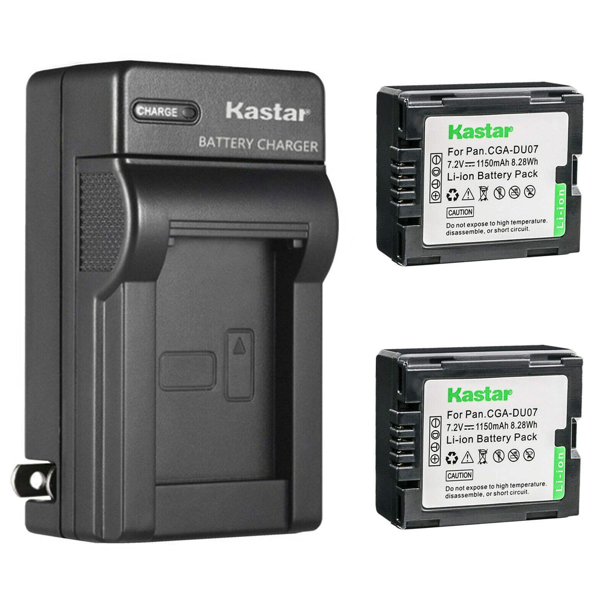 Kastar 2 Pack Battery And Ac Wall Charger Replacement For Panasonic Pv Gs39, Pv Gs50, Pv Gs55, Pv Gs59, Pv Gs65, Pv Gs70, Pv Gs7