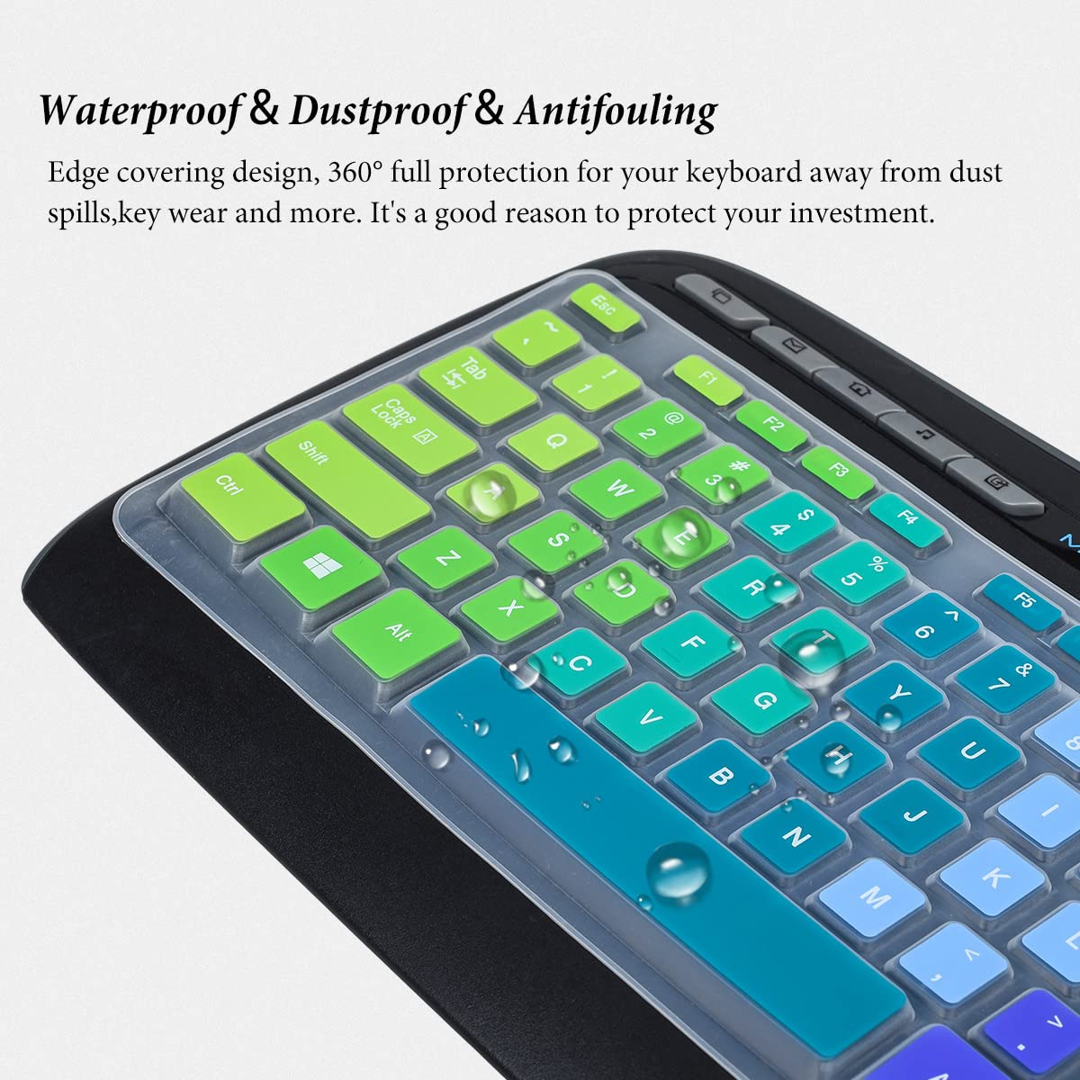 Keyboard Cover For Logitech Mk320 Yr002/Y R0009 Wireless Desktop Keyboard, Logitech Mk330 Mk335 Wireless Keyboard Protector Rain