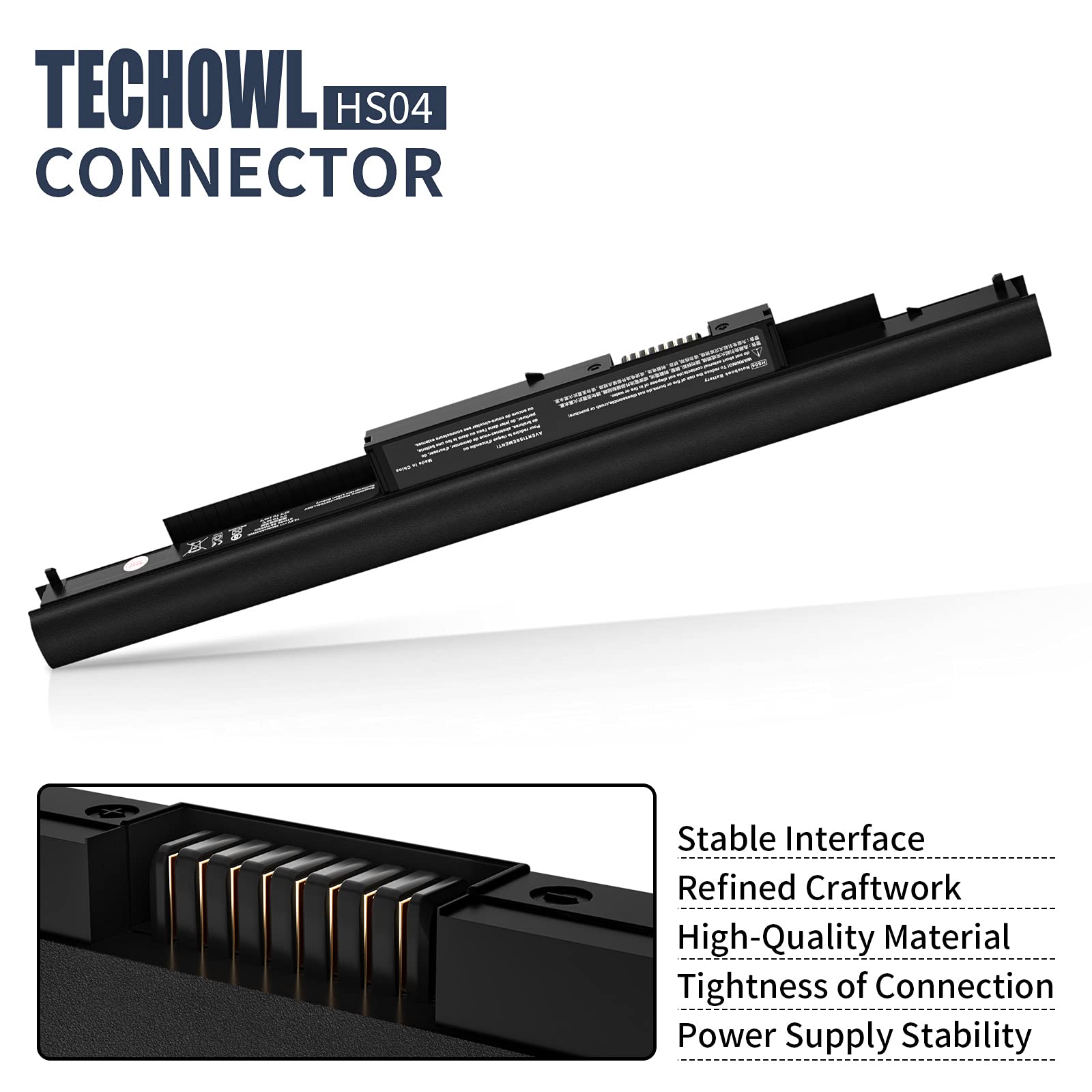 Techowl Spare 807956 001 Laptop Battery For Hp, Hs03 Hs04 Battery Hp Replacement Spare 807956 001 807957 001 Hs03 Hs04 For Hp Pa