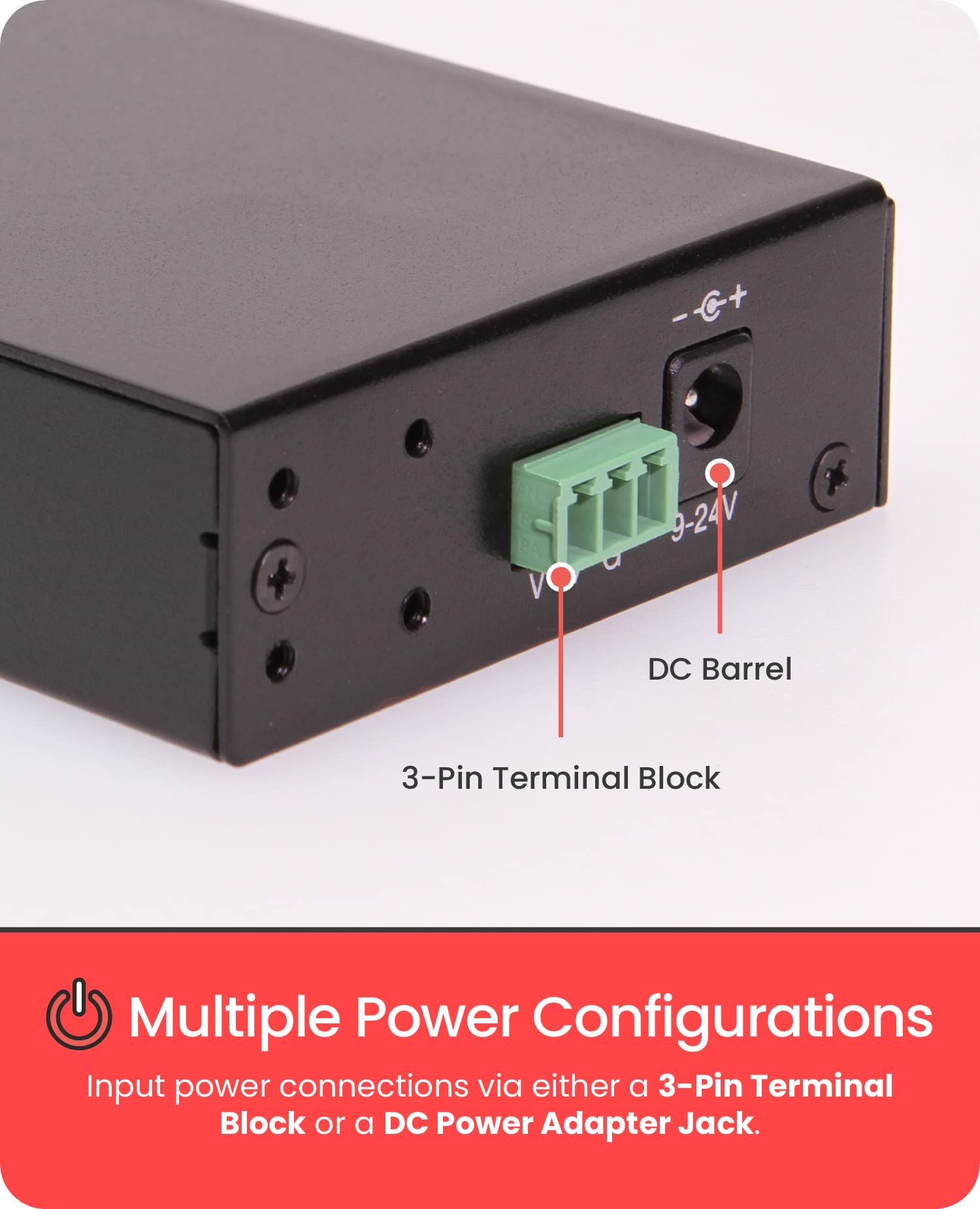 4 Port Usb 3.0 Rugged Industrial Din Rail & Surface Mount Hub