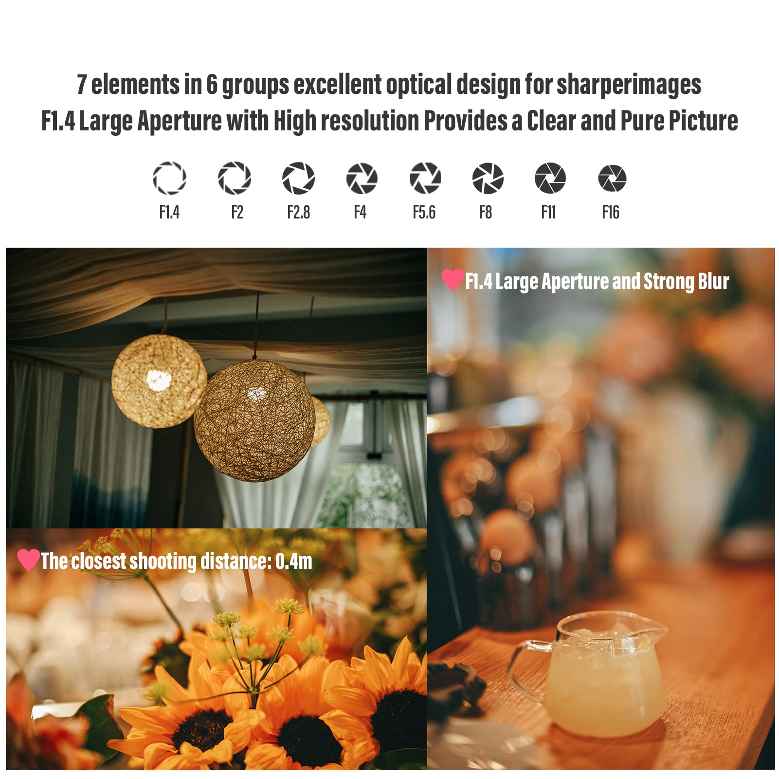 Astrhori 50Mm F1.4 Large Aperture Full Frame Manual 2 In 1 Tilt Portrait Lens Compatible With Panasonic Lumix Olympus Micro 4/3