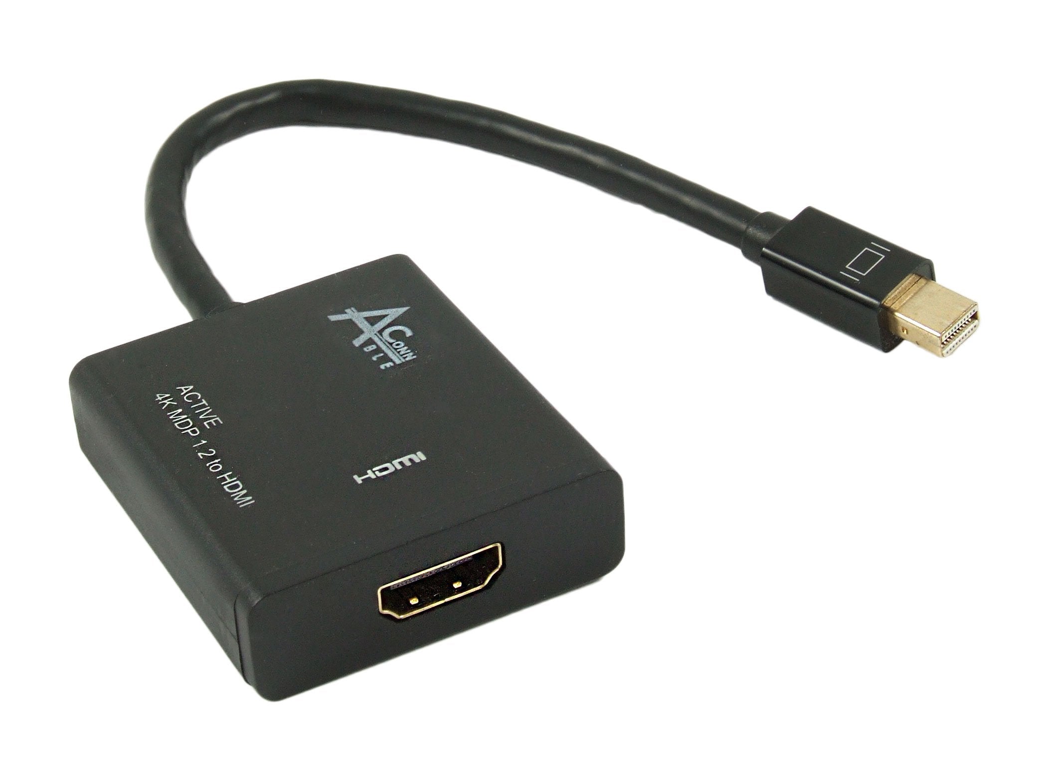 Ableconn Mdphd4Kaa Active Mini Displayport To Hdmi Adapter For Displays Up To 4K Ultra Hd 3840X2160@30Hz (Gold Plated)