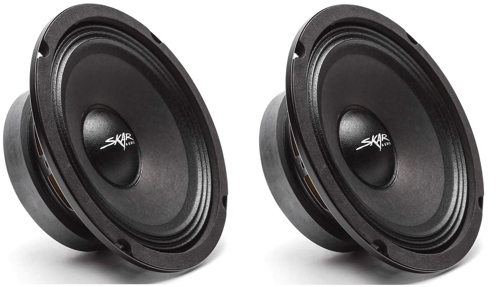 (2) Skar Audio Fsx65 8 300 Watt 6.5 Inch 8 Ohm Mid Range Loudspeakers   2 Speakers ((2) Fsx65 8)