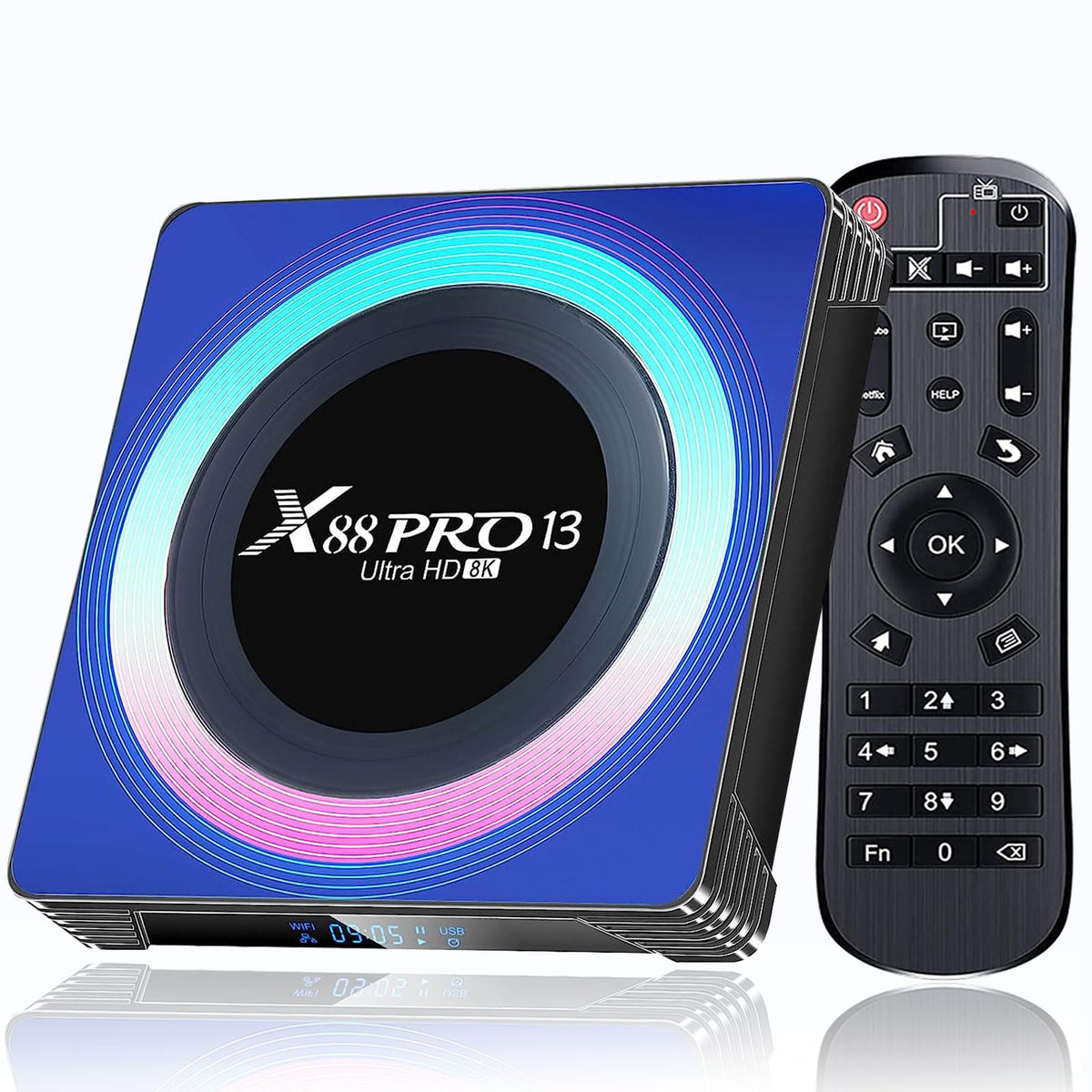 Easytone Android Tv Box 13.0, 2024 Newest Pro-13 Android Tv Box 4Gb Ram 64Gb Rom Rk3528 Chipest 8K Tv Box Support Wifi6 2.4/5.8G