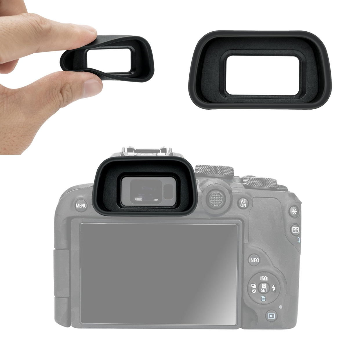 Eos R10 Eye Cup Eyecup Eyepiece, Extended Long Soft Eyecup Eyepiece Viewfinder For Canon Eos R10 Mirrorless Camera, Soft Silicon