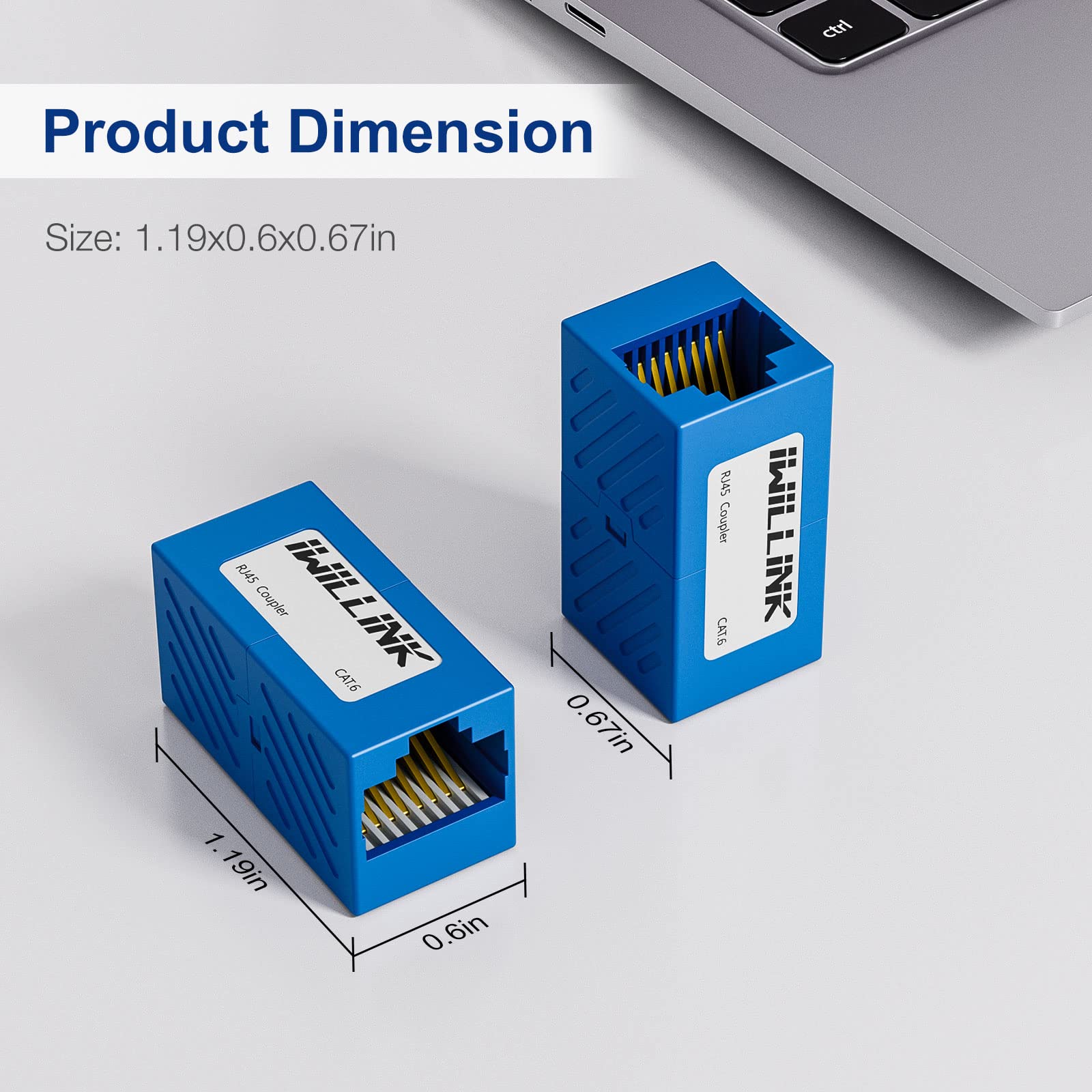 Iwillink 20 Pack Cat6 Rj45 Ethernet Coupler, Female To Female Rj45 Connector For Cat7 Cat6 Cat5E Cat5 Ethernet Cable, Extender A