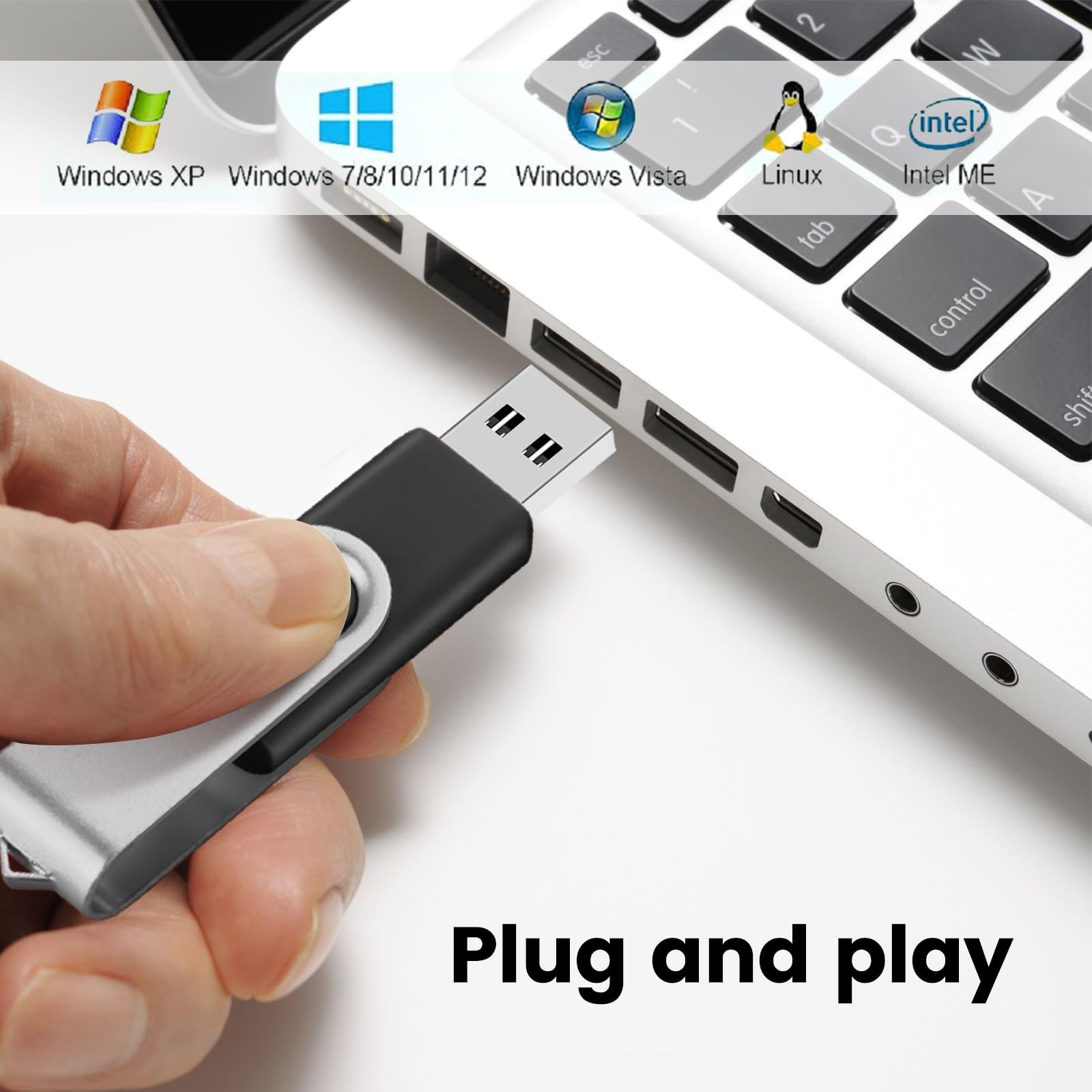 Eastbull Flash Drives Bulk 16Gb Usb Thumb Drive 10 Pack Usb 2.0 Memory Stick Swivel Pen Drive With Lanyard For Storage And Backup (16 Gb 10 Colors)