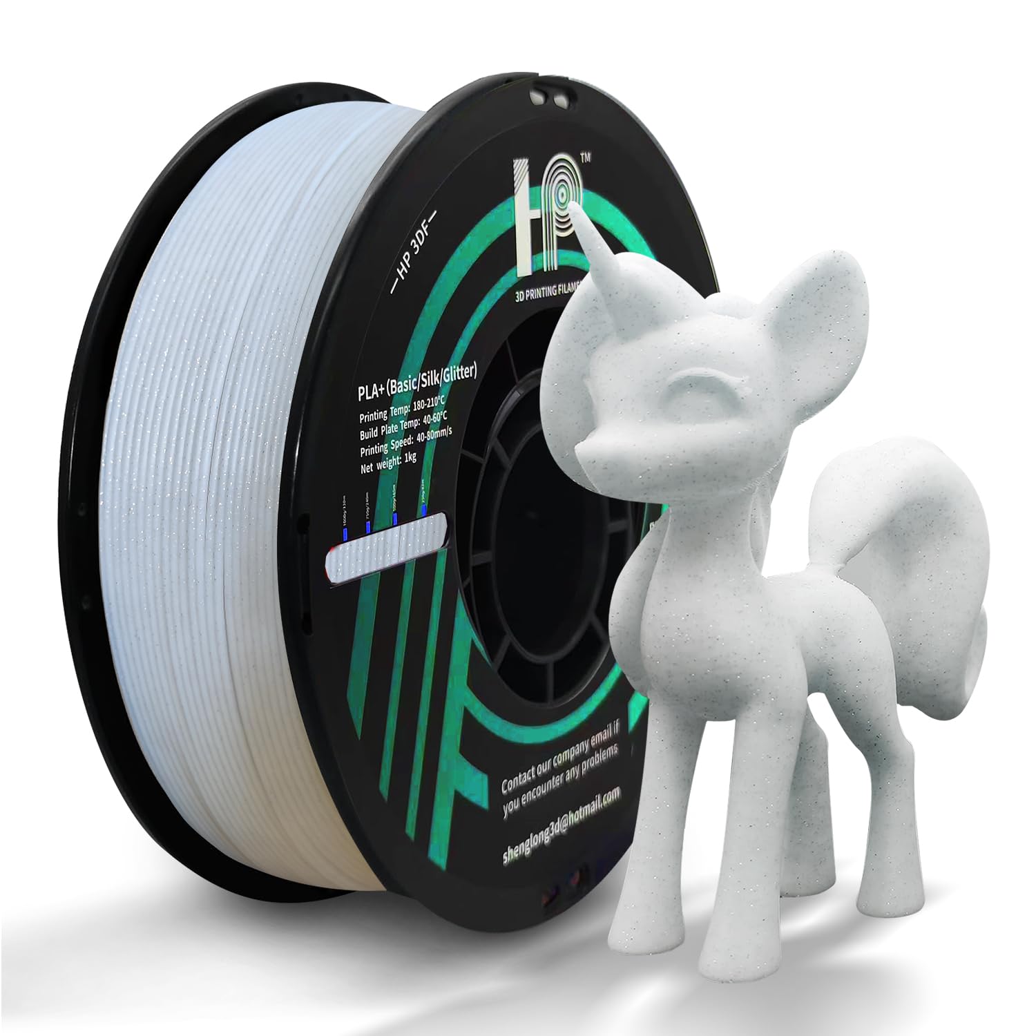 HP3DF PLA Filament, PLA Plus(PLA+), 3D Printer Filament, PLA Filament 1.75mm Dimensional Accuracy +/- 0.02mm, 1KG Spool (2.2 lbs