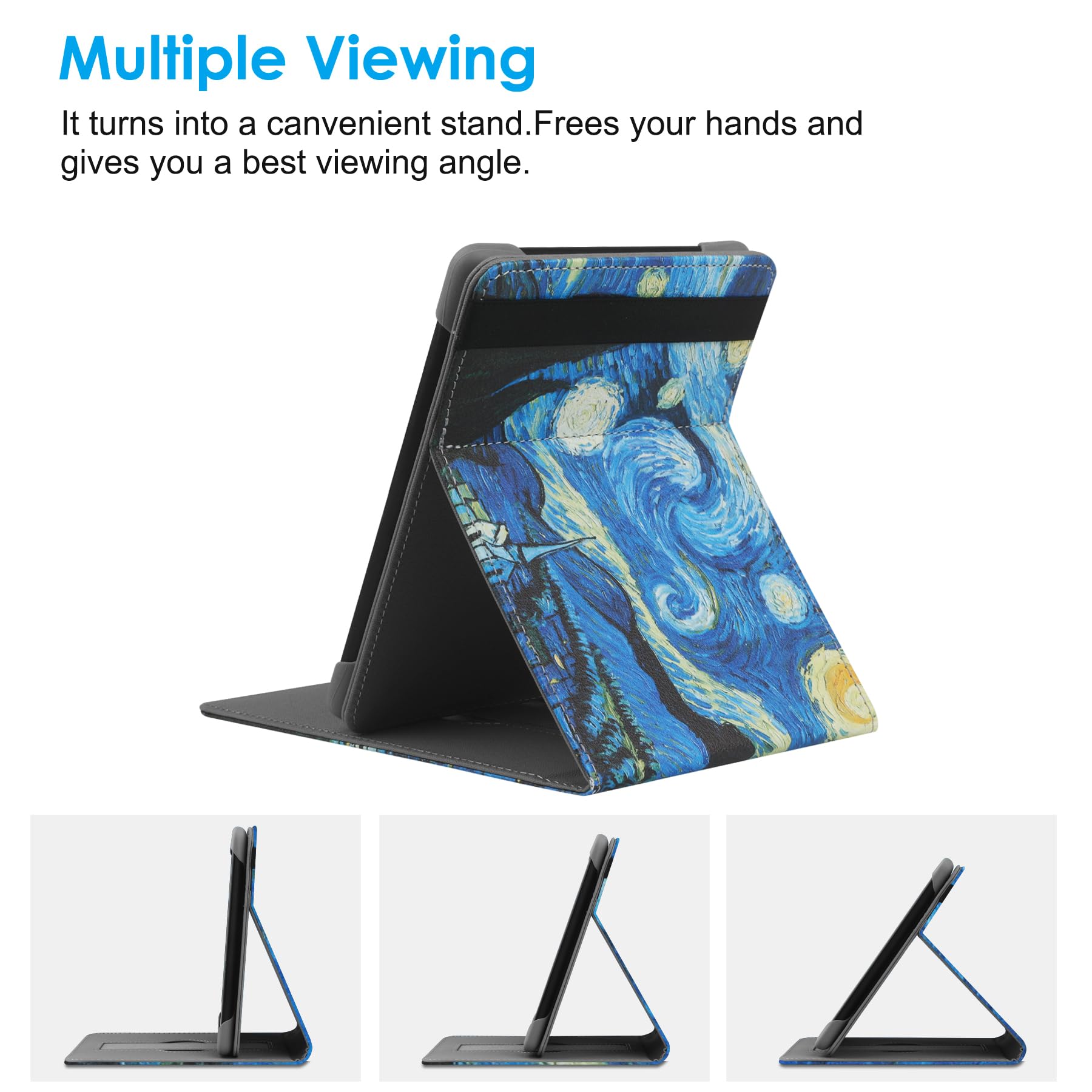 Hoyixi Universal Case For 6.8'' Paperwhite Compatible 6'' All New Kindle 2022 8 2019/Kobo Clara Hd/Kobo Clara 2E Leather Stand C