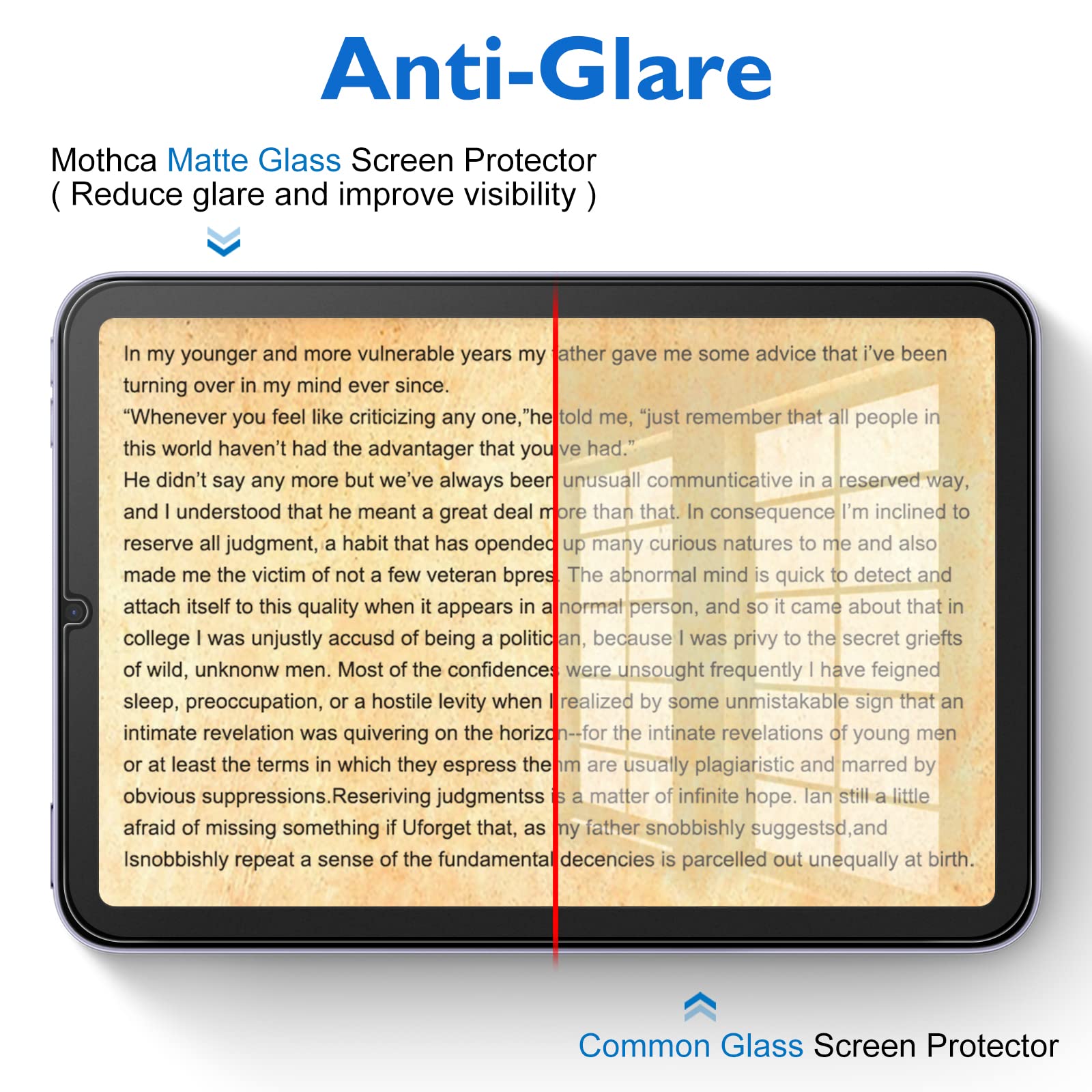 Mothca 2 Pack Matte Glass Screen Protector For Ipad Mini 6 2021 6Th Generation 8.3 Inch With Easy Installation Frame, Anti Glare