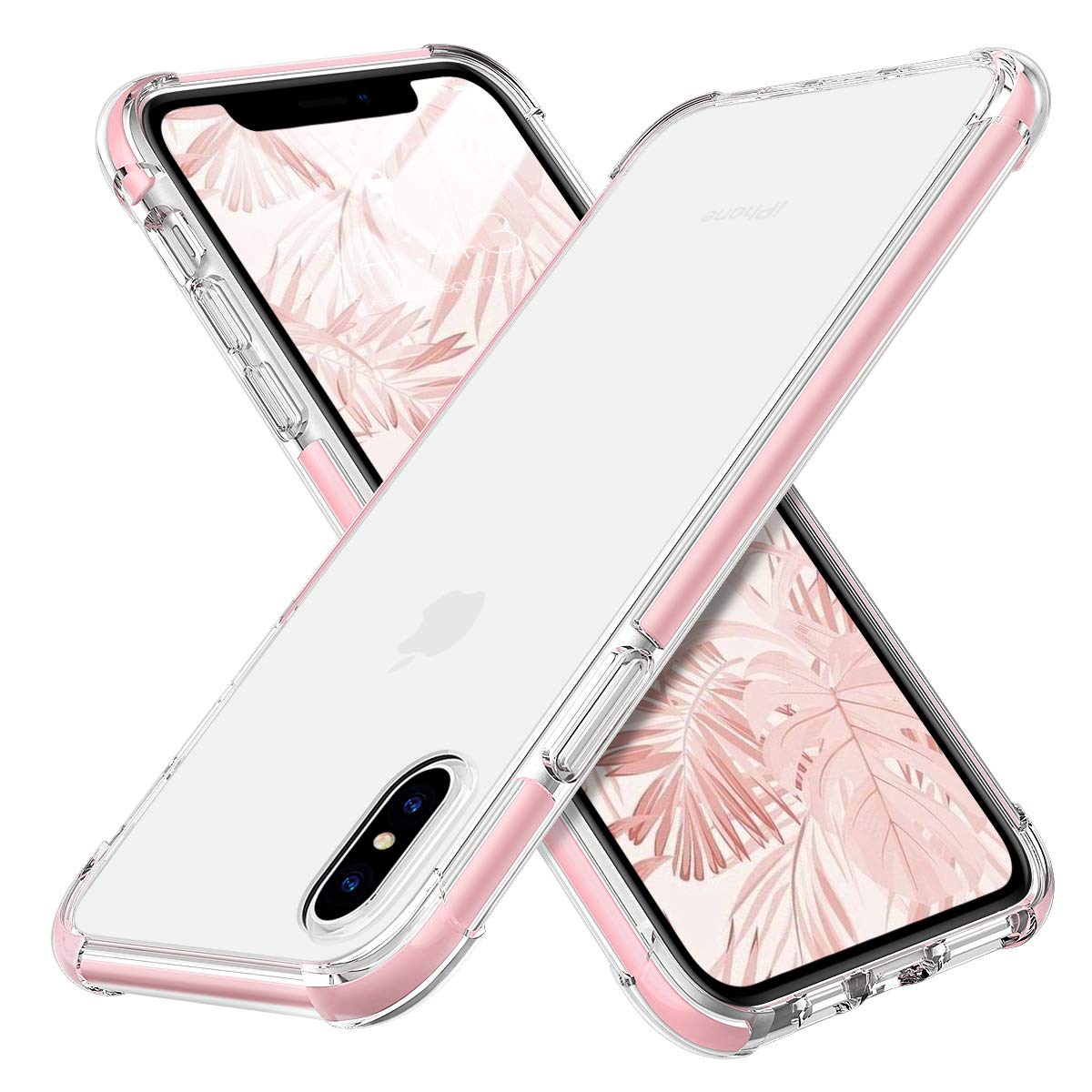 Mateprox Iphone Xs Max Case Clear Hybrid Tpu Hard Cover With Thin Shockproof Bumper Protective Case For Iphone Xs Max 6.5'' (Cle
