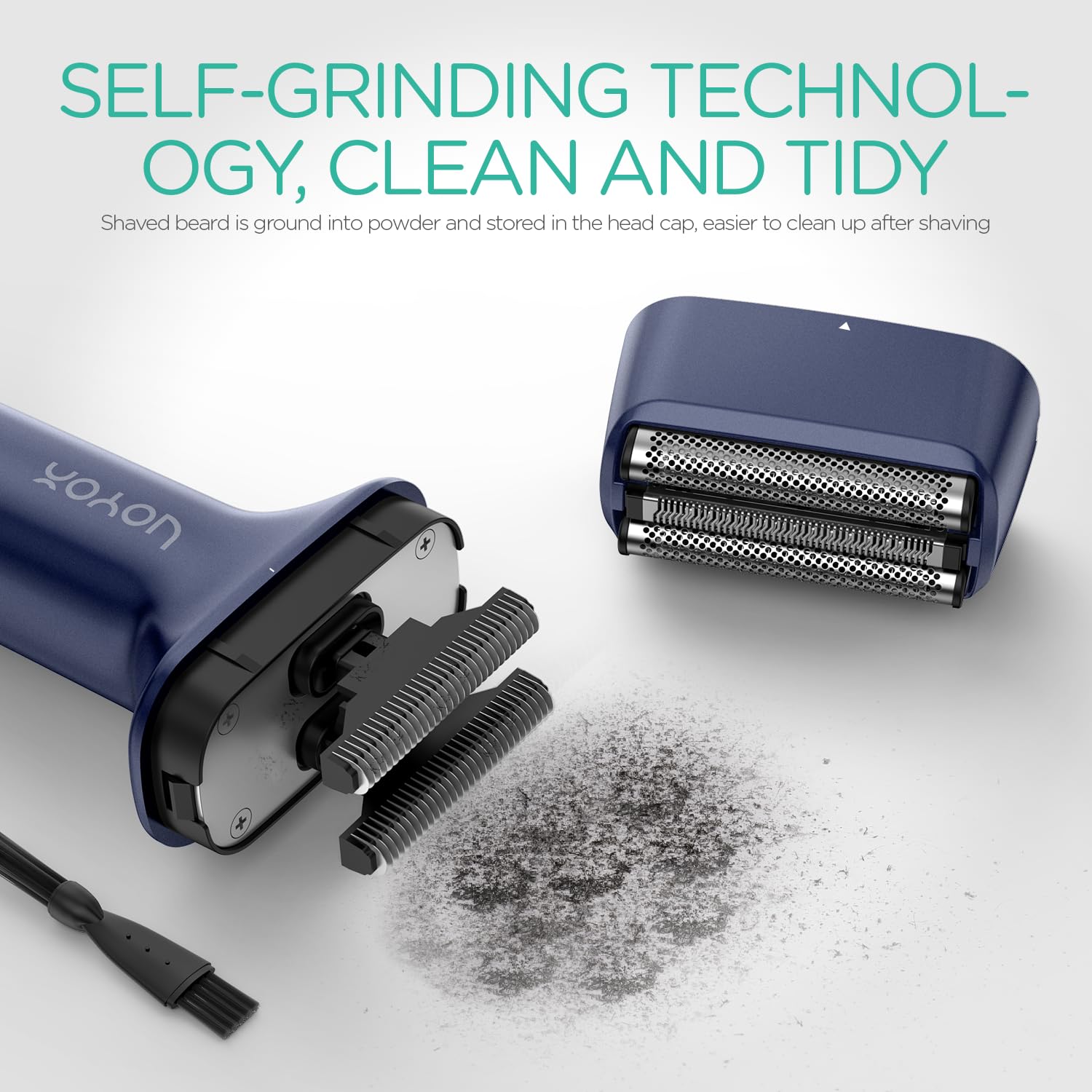 Voyor Foil Shaver Electric Razor For Men 3 In 1 Shavers For Men With Double Foil Wet & Dry Face Shaver Lightweight Handheld Smoo