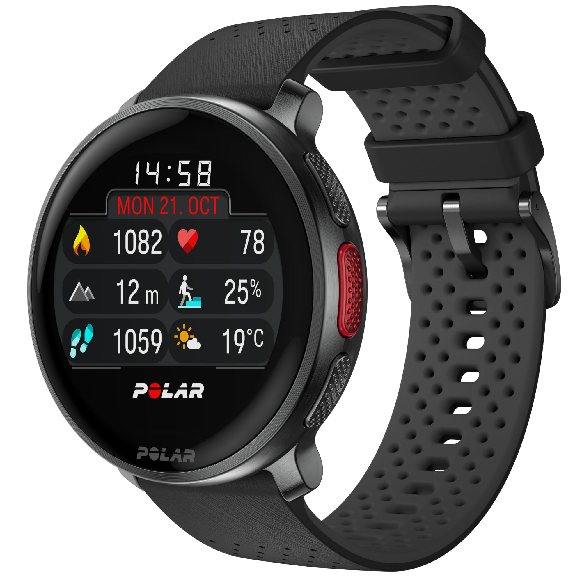 POLAR Vantage V3, Sport Watch with GPS, Heart Rate Monitor, and Extended Battery Life, for Men and Women, Offline Maps, Running,