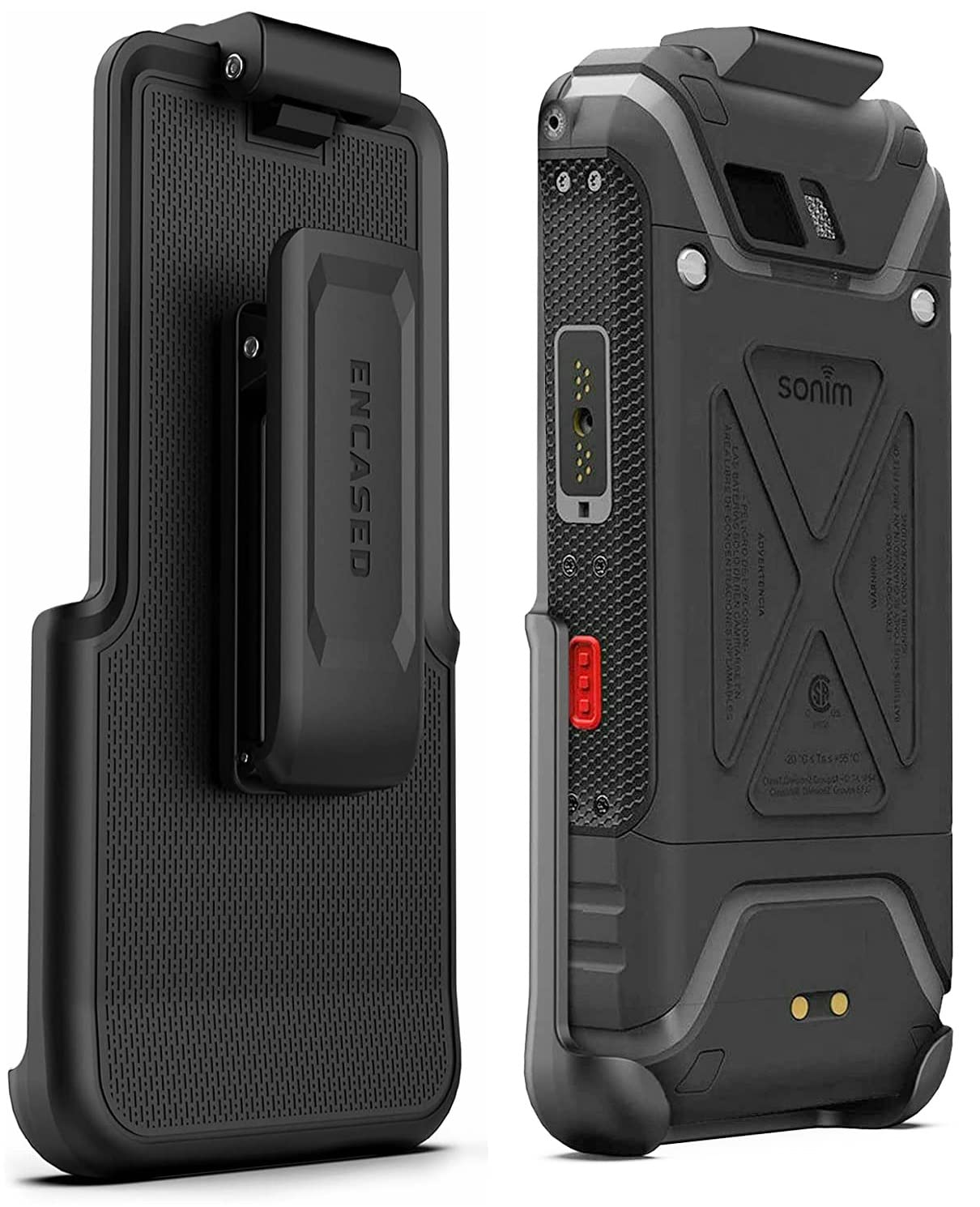 Encased Heavy Duty Holster For Sonim Xp5S Belt Clip (Clipmate Series)