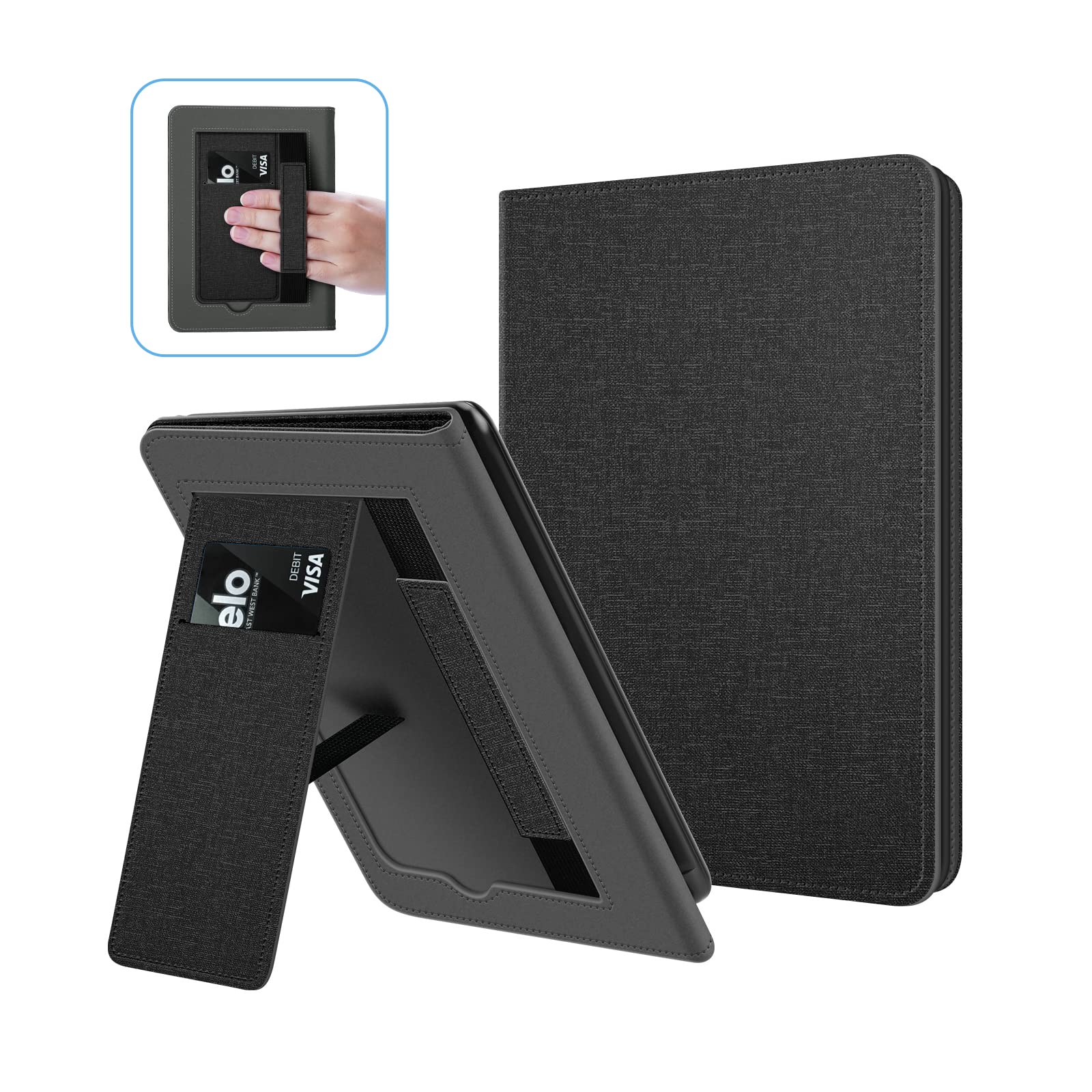 Ayotu Stand Case For 6.8'' Kindle Paperwhite 11Th Generation 2021 And Kindle Paperwhite Signature Edition, Fabric Cover With Aut