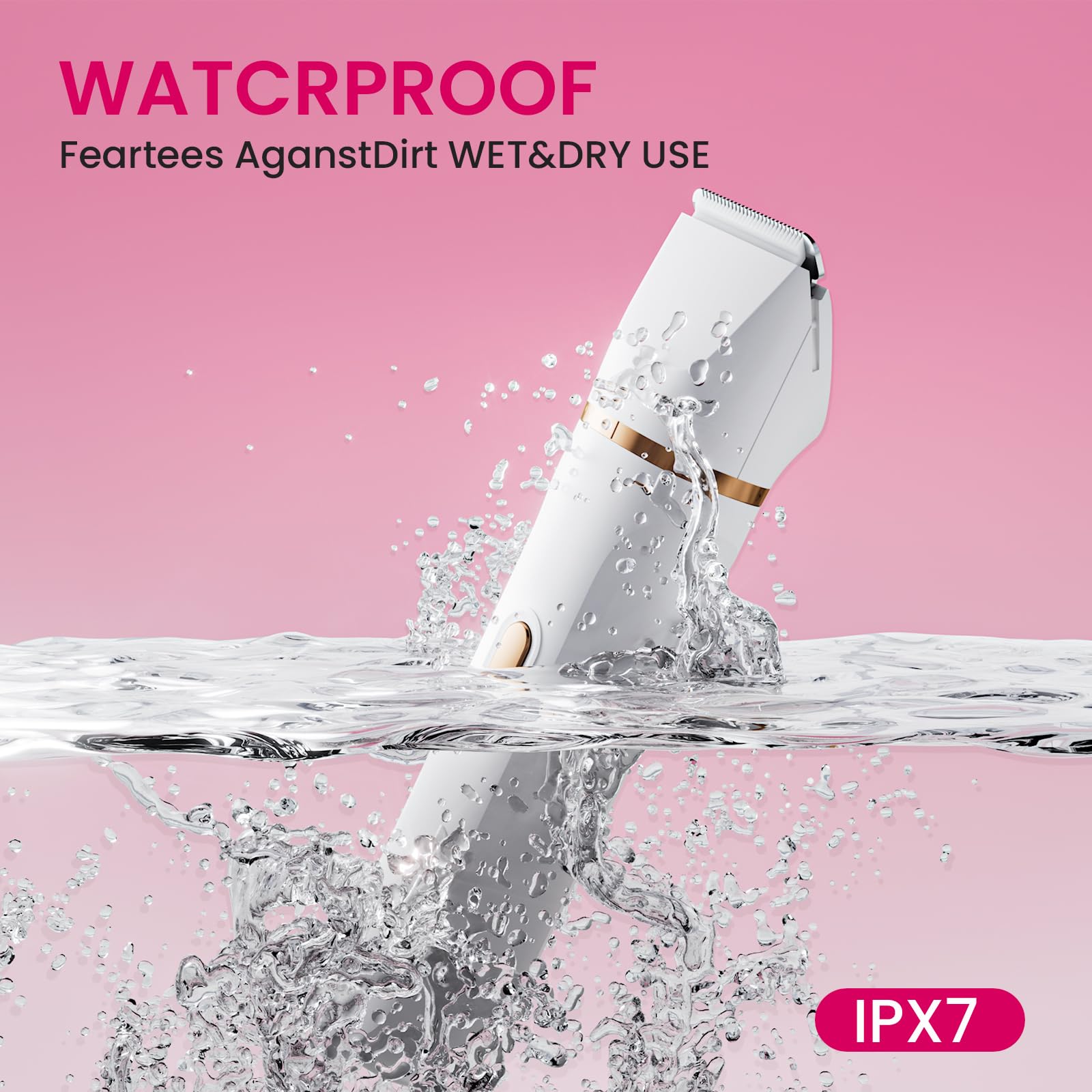 Electric Razors For Women, 5 In 1 Wet/Dry Bikini Trimmer With Usb Charge Dock, Deluxe Facial Hair Removal, Wet/Dry Body Shaver F