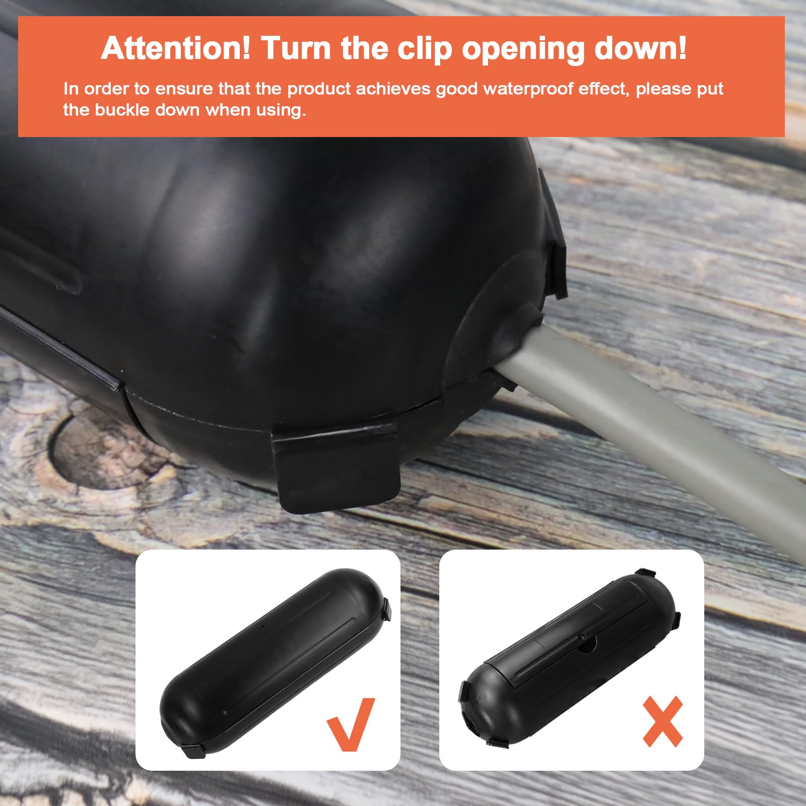 Greatide Extension Cord Safety Cover With Ip44 Waterproof Protector Seal, 3 Pack Outdoor Outlet And Plug Protector With 4 Latche