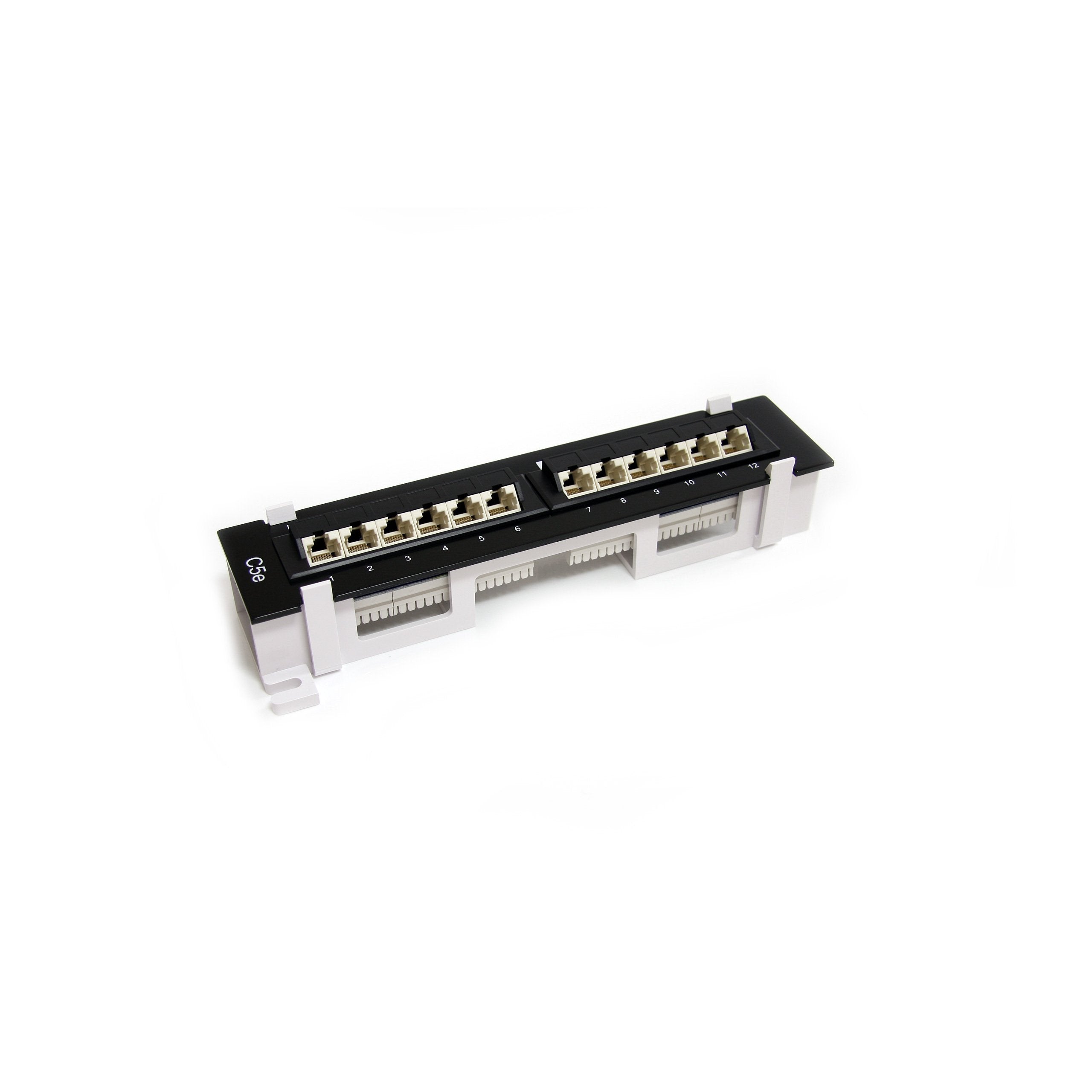 Startech.Com 1U 12 Port Wall Mount Cat5E 110 Patch Panel   45 Degree (Panel4512)