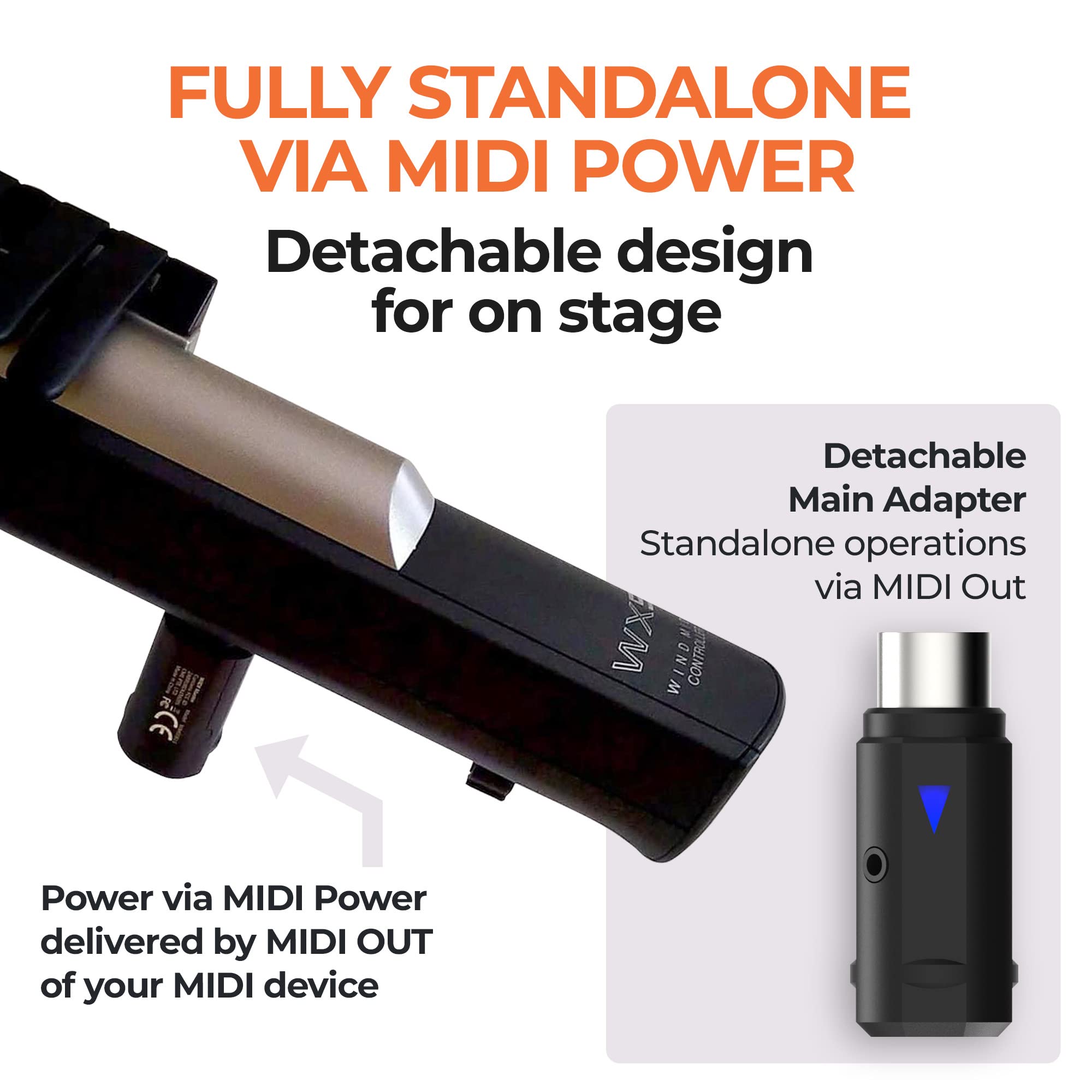 Cme Widi Master - Bluetooth (5) Midi Adapter For 5-Pin Din Midi - No Battery, Powered Via Midi Out - Wireless Midi For Synthesiz