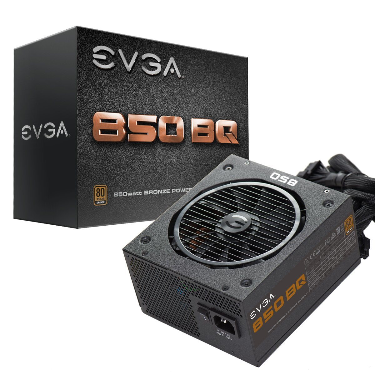 Evga 850 Bq, 80+ Bronze 850W, Semi Modular, 5 Year Warranty, Includes Free Power On Self Tester, Power Supply 110 Bq 0850 V1