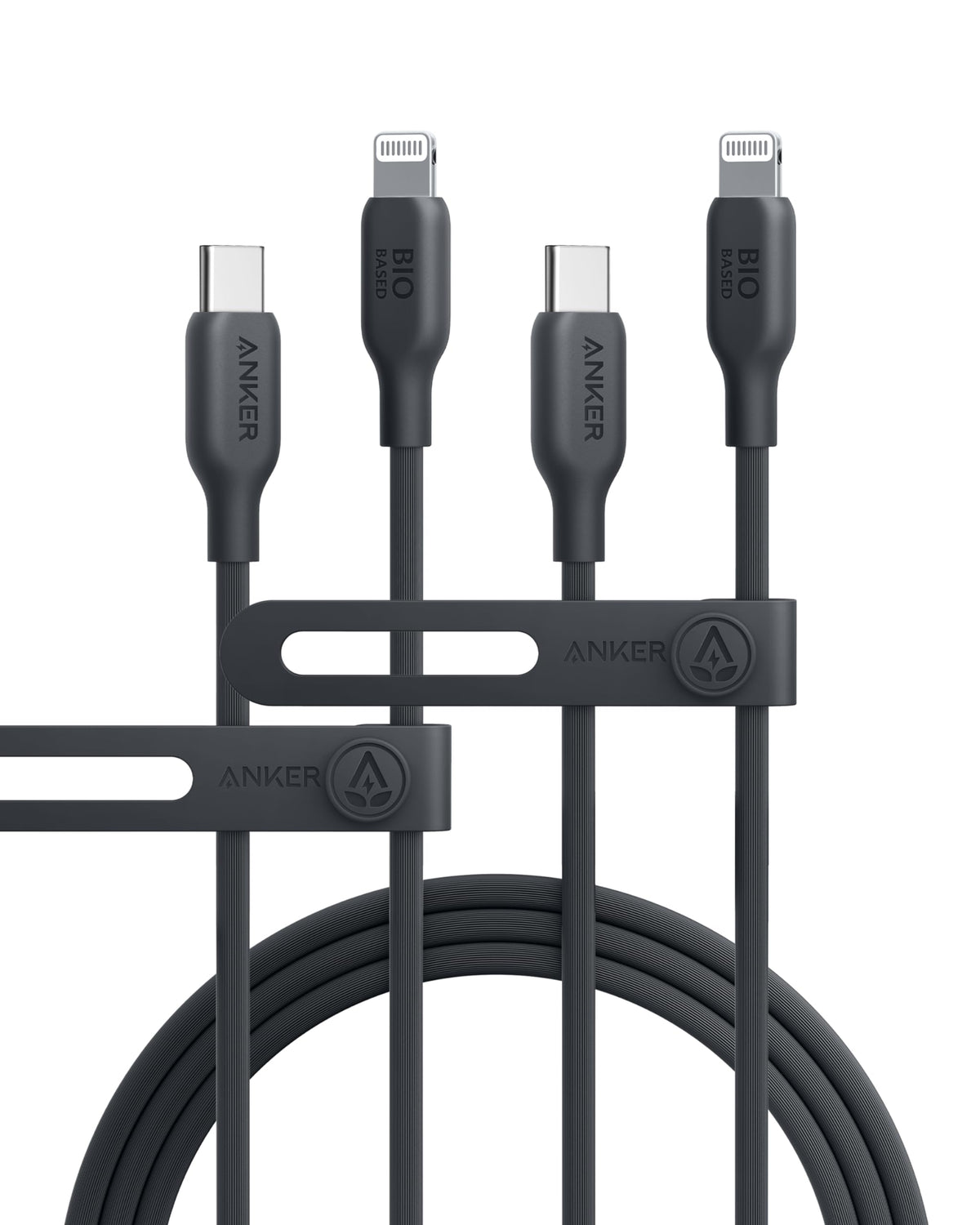 Anker Usb C Cable [2Pack 6Ft], Usb C To Lightning Cable, Mfi Certified, Bio Based Charging Cord, For Iphone 14/14Pro/14Pro Max (