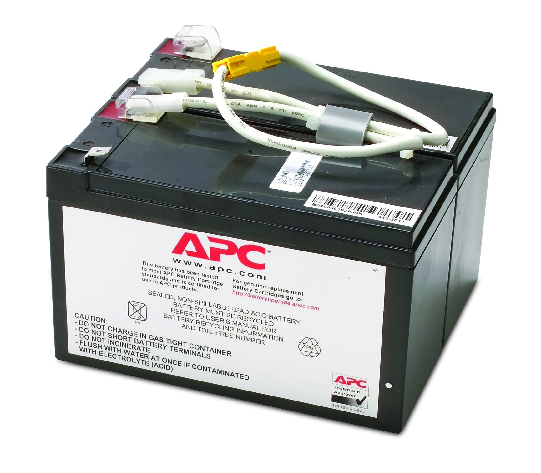 Apc Ups Battery Replacement, Rbc5, For Apc Smart Ups Models Su700, Su700Bx120, Su700Net And Select Others Black