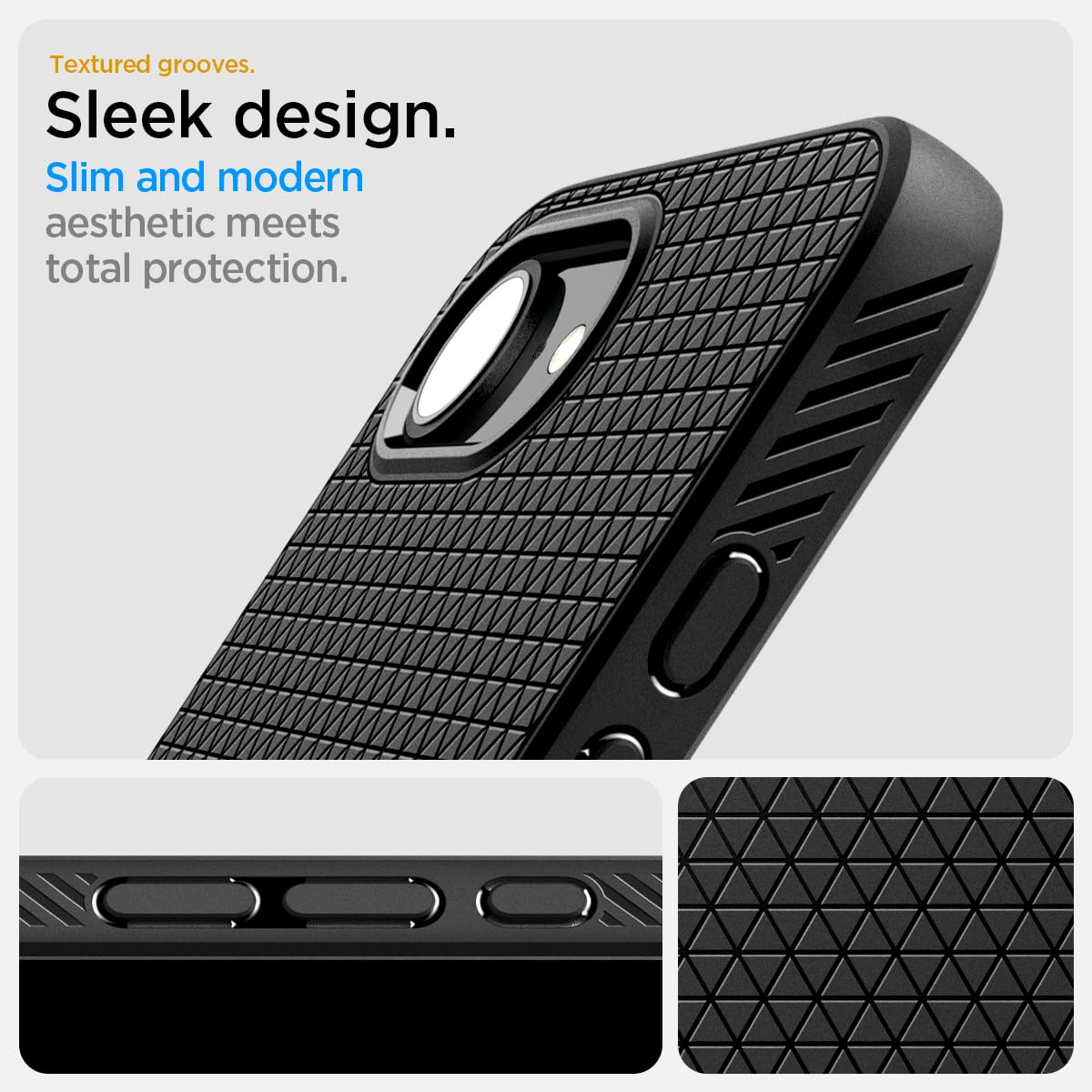 Spigen For Iphone 16E Case, Liquid Air Magfit [Compatible With Magsafe Accessories] [Military-Grade Protection] - Matte Black