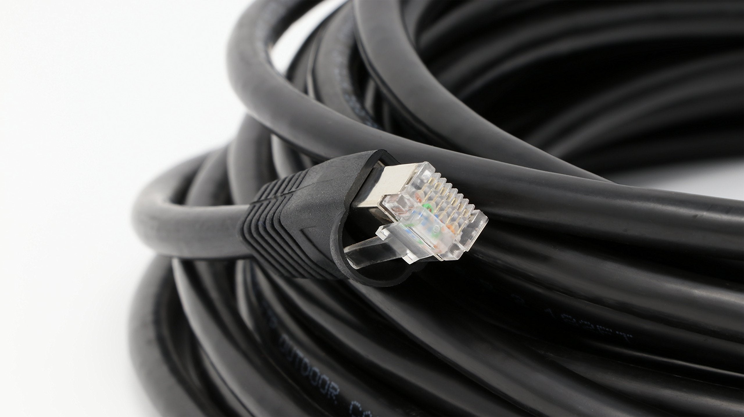 Ultra Spec Cables 200Ft Cat6 Outdoor Waterproof Ethernet Cable Direct Burial (600Mhz) Shielded (Pure Copper)