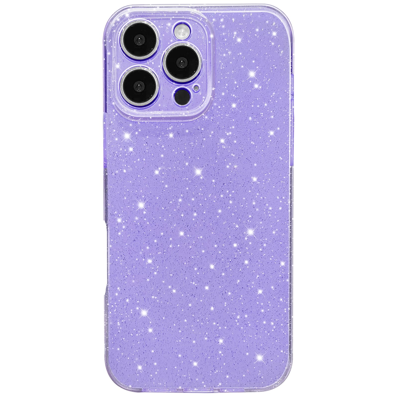 Hython Case For Iphone 16 Pro Case Glitter Cute Sparkly Shiny Bling Sparkle Phone Cases 6.3'', Thin Slim Fit Soft Tpu Bumper Sho