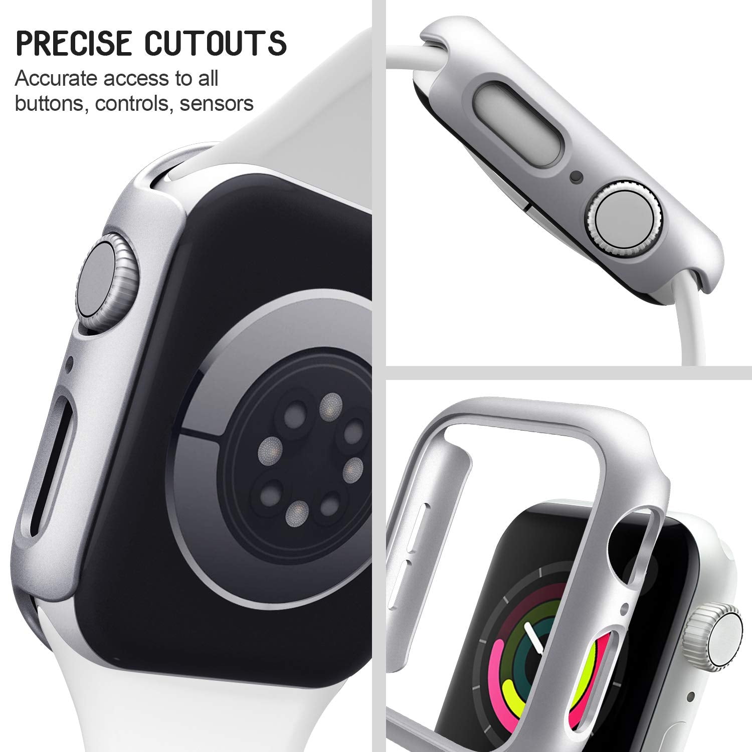 Mugust 4 Pack Hard Pc Bumper Case Compatible With Apple Watch Se (2Nd Gen) Series 6 Series 5 Series 4 40Mm Without Screen Protec
