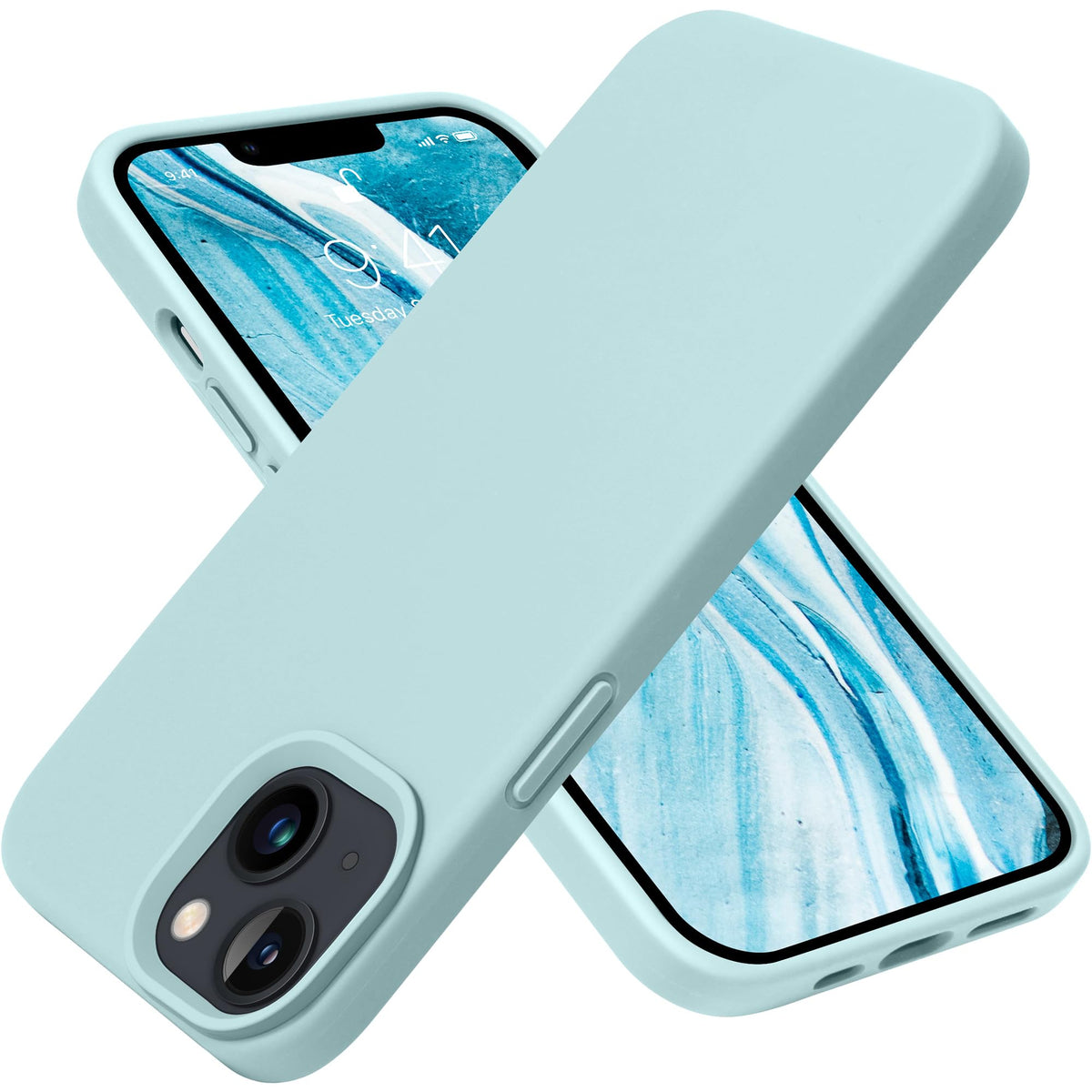 Otofly Magnetic For Iphone 13 Case & Iphone 14 Case [Compatible With Magsafe] Silicone Shockproof Military Grade Drop Protection