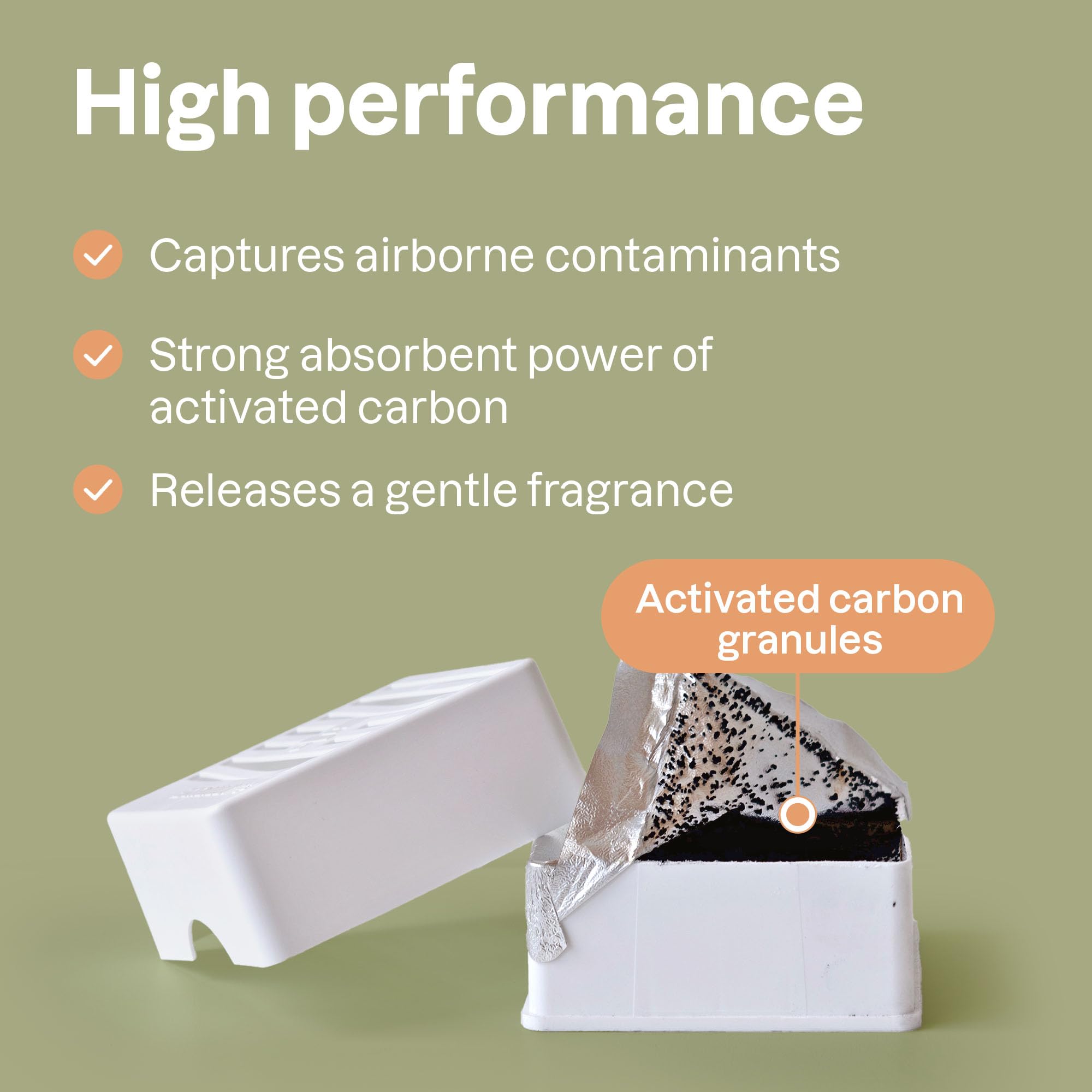 Attitude Air Purifier, Activated Carbon Freshener, Odor Remover, Plant And Mineral-Based, Vegan, Lavender, 8 Ounces (Pack Of 12)