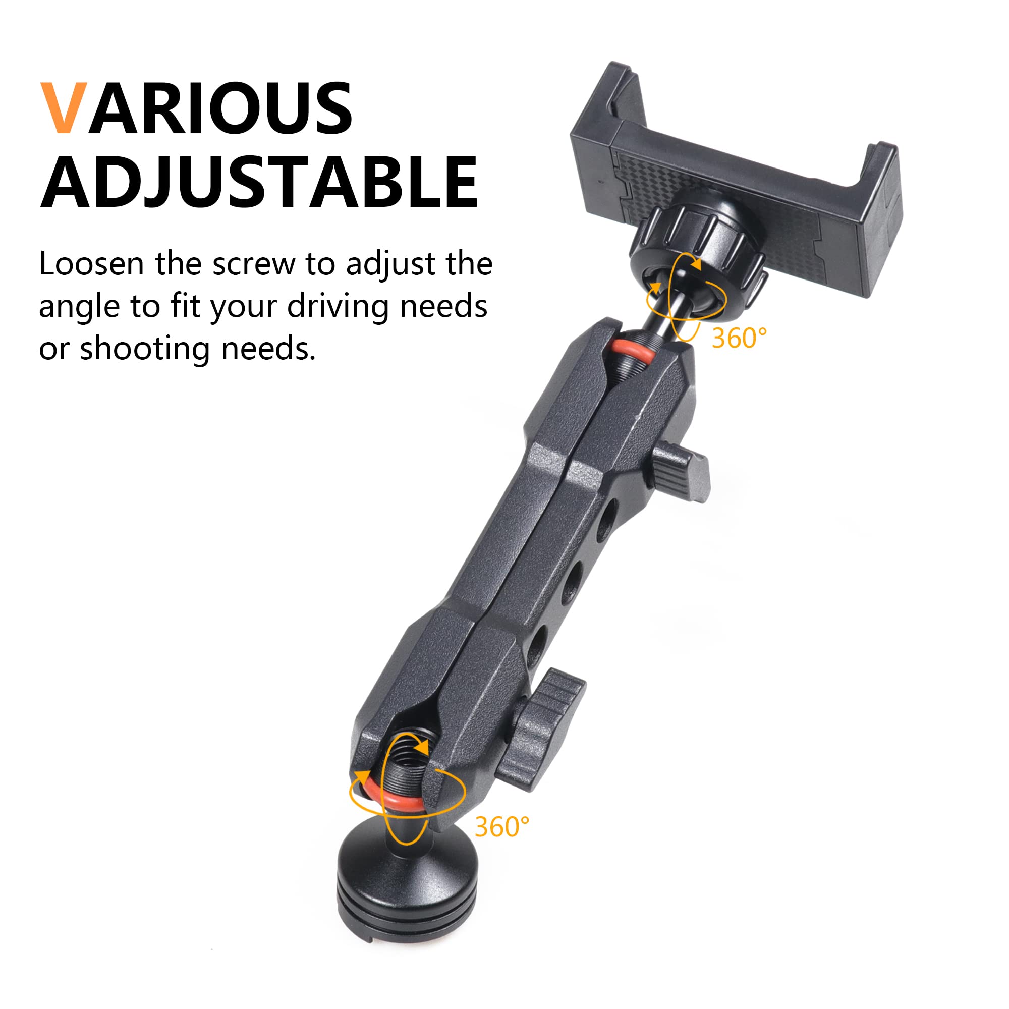 Rerpro Dash Phone Mount Holder For 2021 2022 2023 2024 2025 New Ford Bronco 2/4 Door Interior Accessories Dashboard Cell Phone S