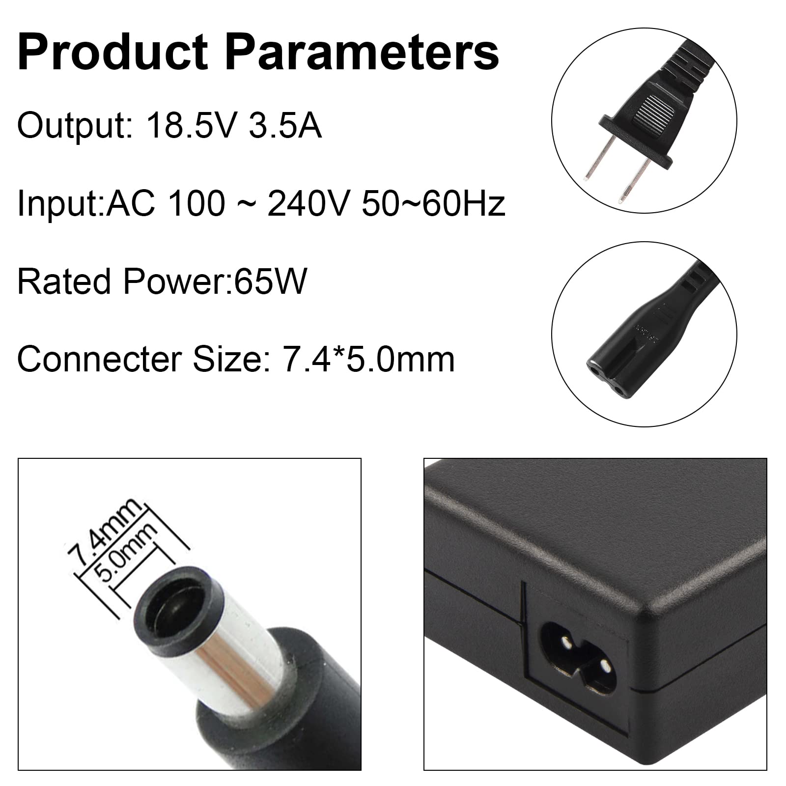 Ac Adapter Charger Power Supply For Hp Probook 4430S 4440S 4510S 4520S 4530S 4535S 4540S 4545S 4730S 6560B 6570B 6555B 6475B 647