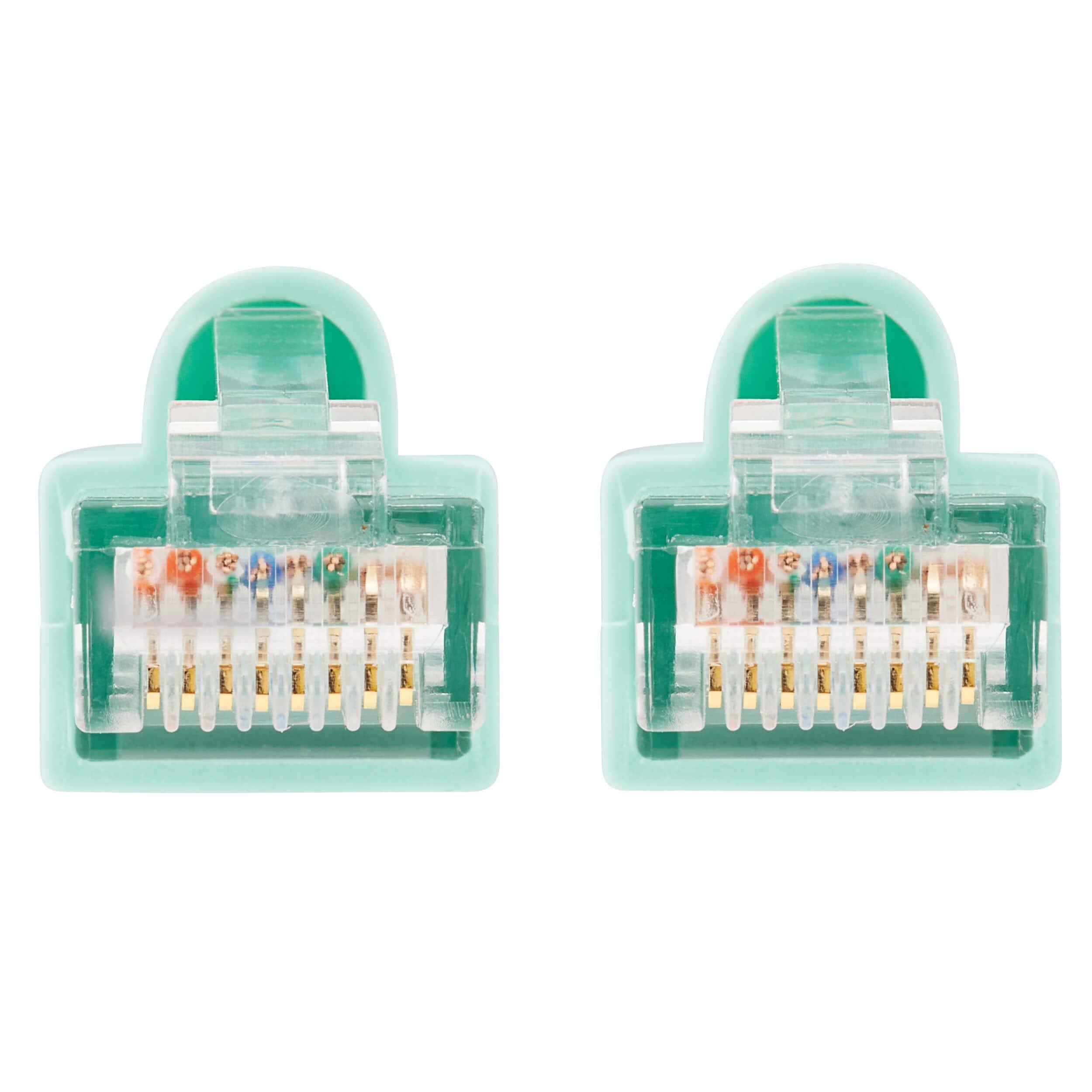 Tripp Lite Cat6A 10G Ethernet Cable, Snagless Molded Utp Network Patch Cable (Rj45 M/M), Aqua, 3 Feet / 0.3 Meters, Manufacturer