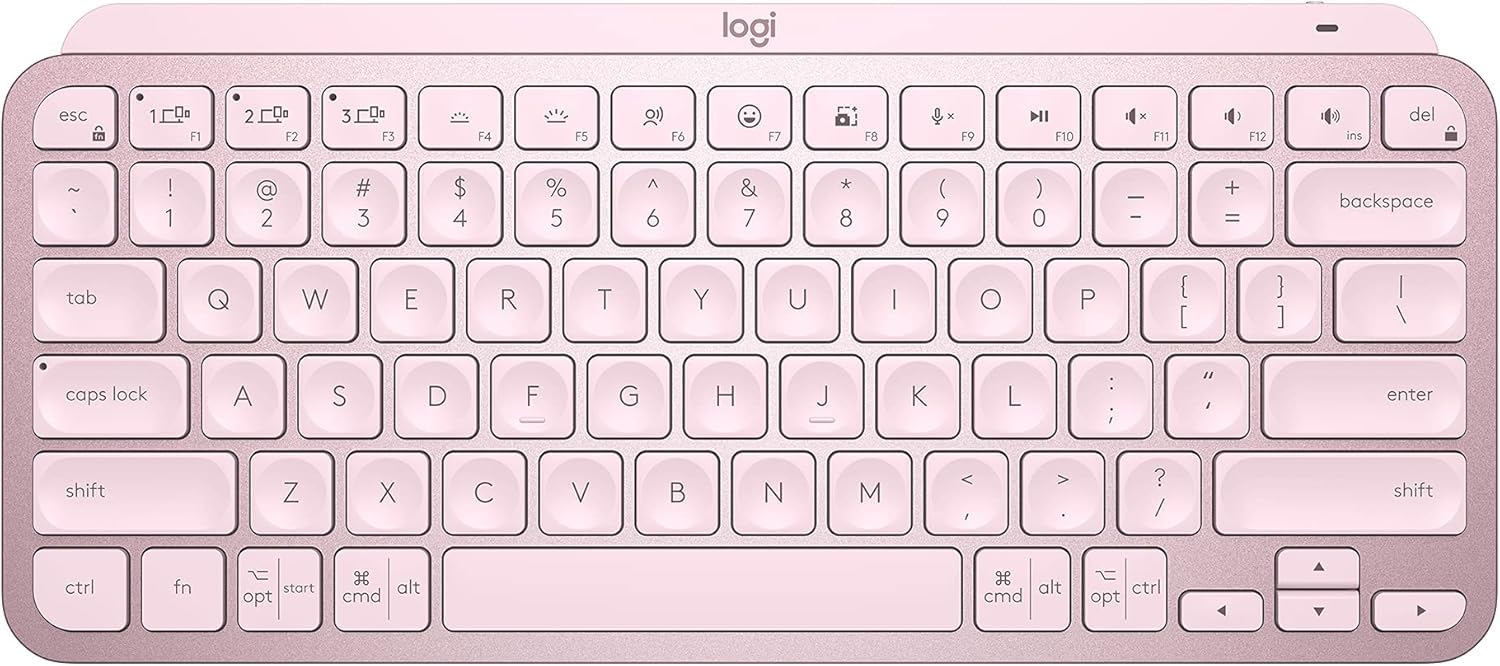 Logitech MX Keys Mini Wireless Illuminated Keyboard for Mac, Laptop & PC  Bluetooth, USBC Rechargeable, Compact Quiet Typing, 