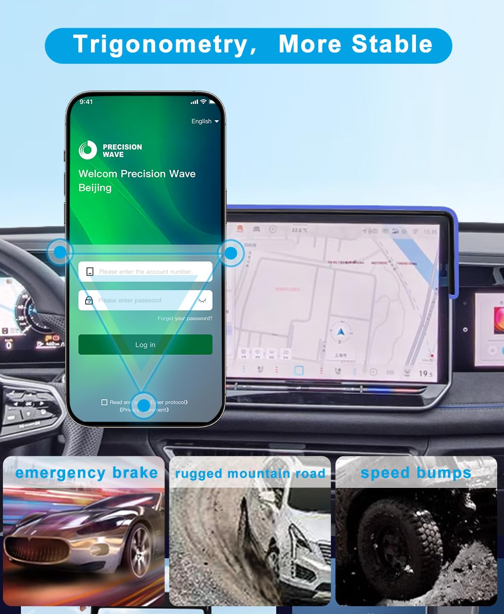 Kephth Car Phone Holder For 2025 Vw/Volkswagen Tiguan Accessories Dash Mount Cell Phone Holder For 2025 Tiguan For Most Smartpho