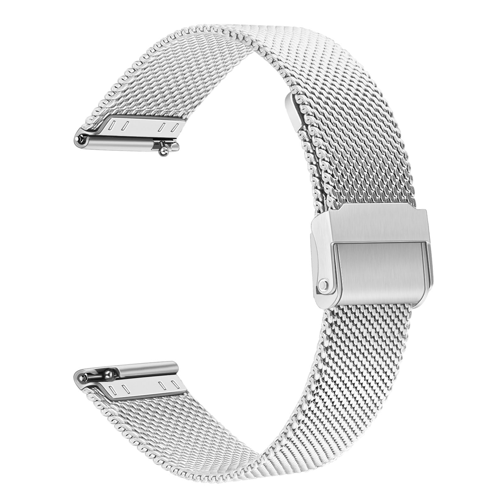 Trumirr Women Band For Venu 3S (41Mm) Smart Watch, Mesh Stainless Steel Watchband Silver Strap For Garmin Venu 3S / Venu 2S / Vi