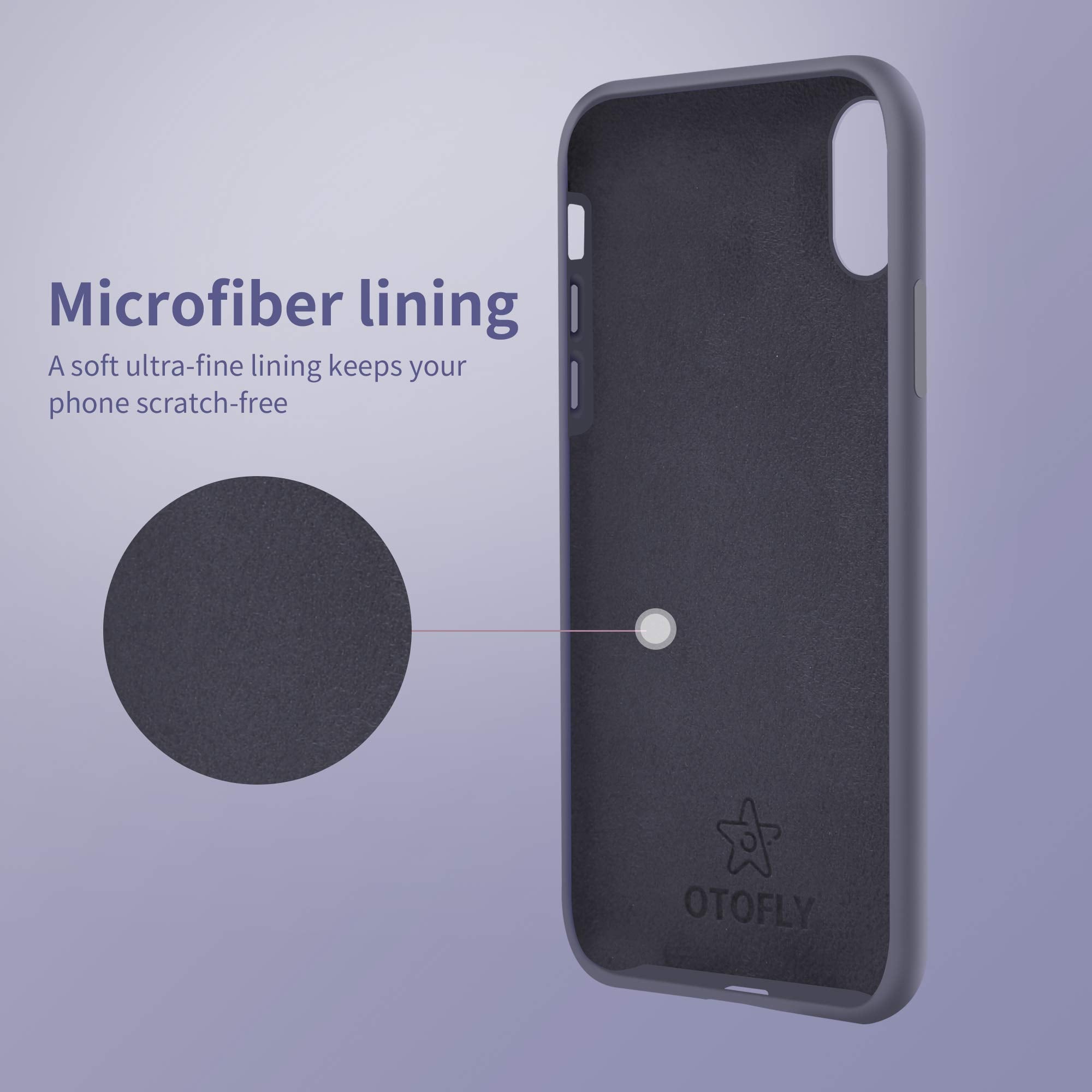 Otofly Compatible With Iphone Xr Case,Ultra Slim Fit Iphone Case Liquid Silicone Gel Cover With Full Body Protection Anti Scratc