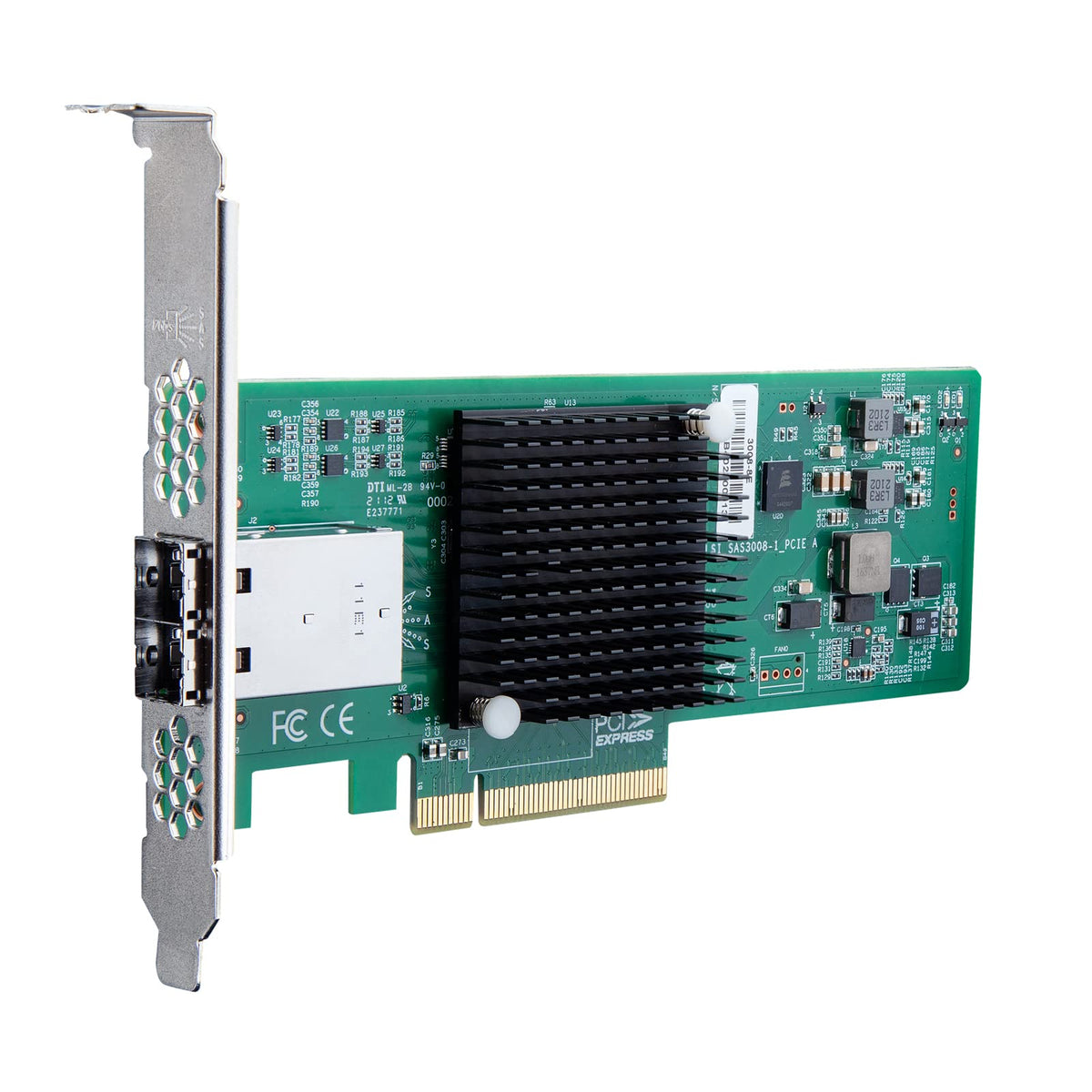 12G External Pcie Controller Card, Sas/Sata Hba Card, Broadcom'S Sas 3008 Chip, Pci Express 3.0 X8, 2X Mini Sas Sff 8644 Ports,S